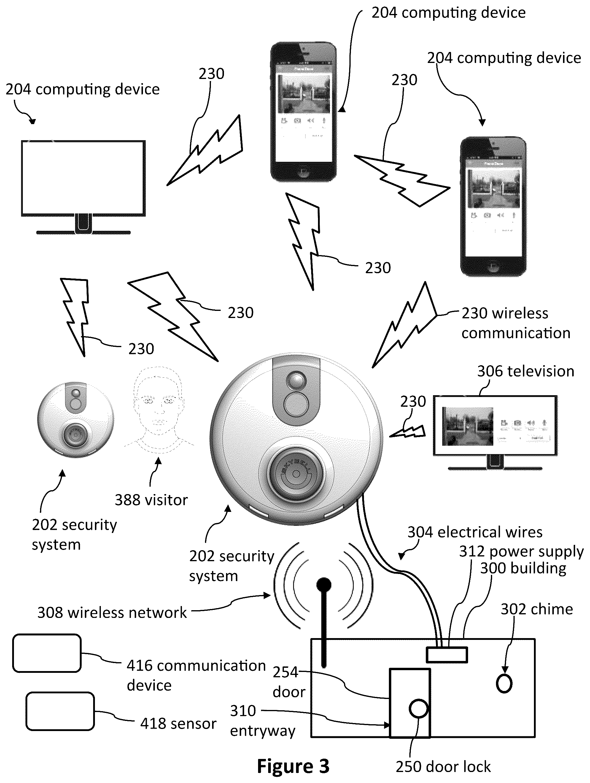 Patent US12155974 Figure 3 – Doorbell communication systems and methods