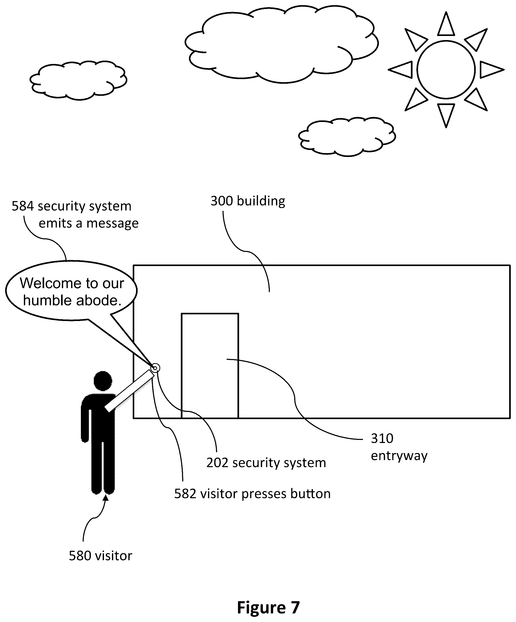 Patent US12155974 Figure 7 – Doorbell communication systems and methods