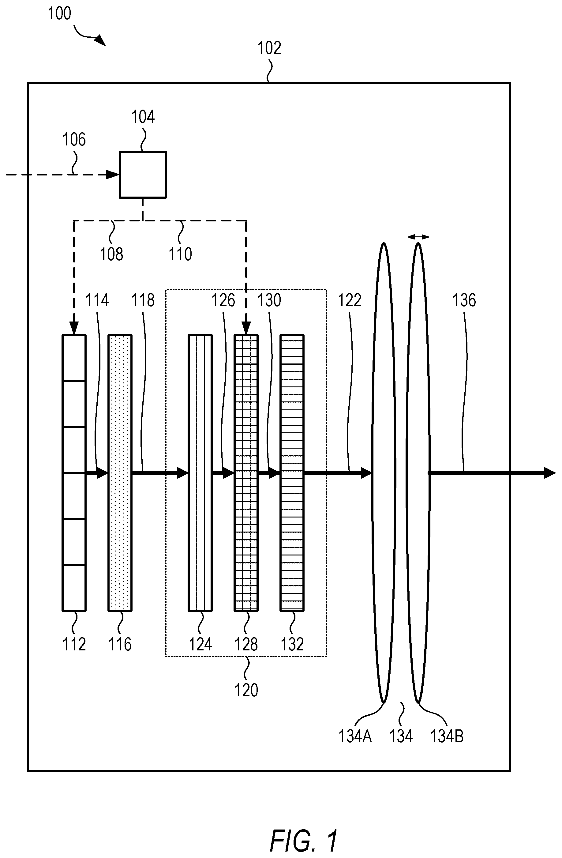 Patent US12155976 — Projector with local dimming — Figure 1