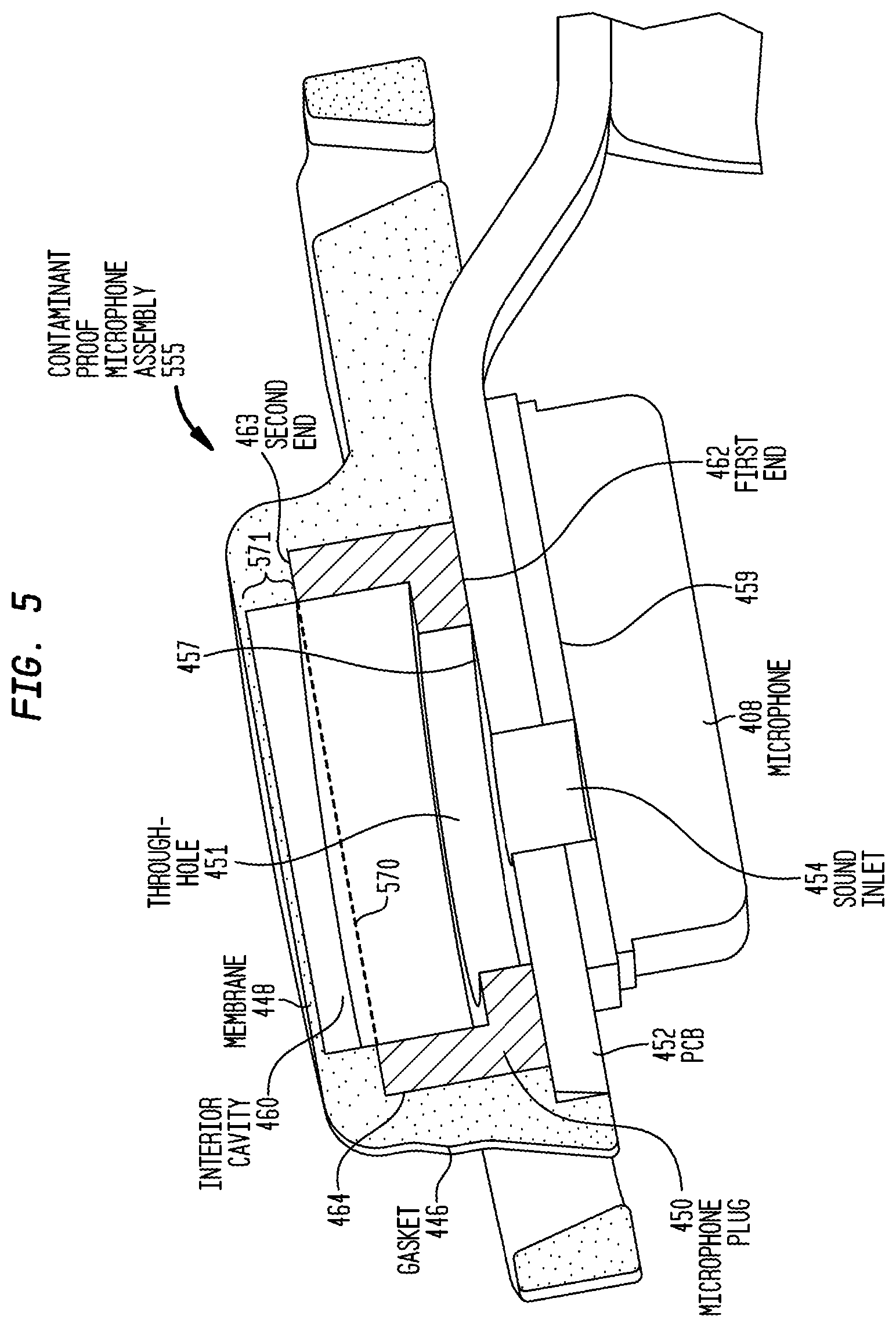 Patent US12155983 Figure 9 – Contaminant-proof microphone assembly