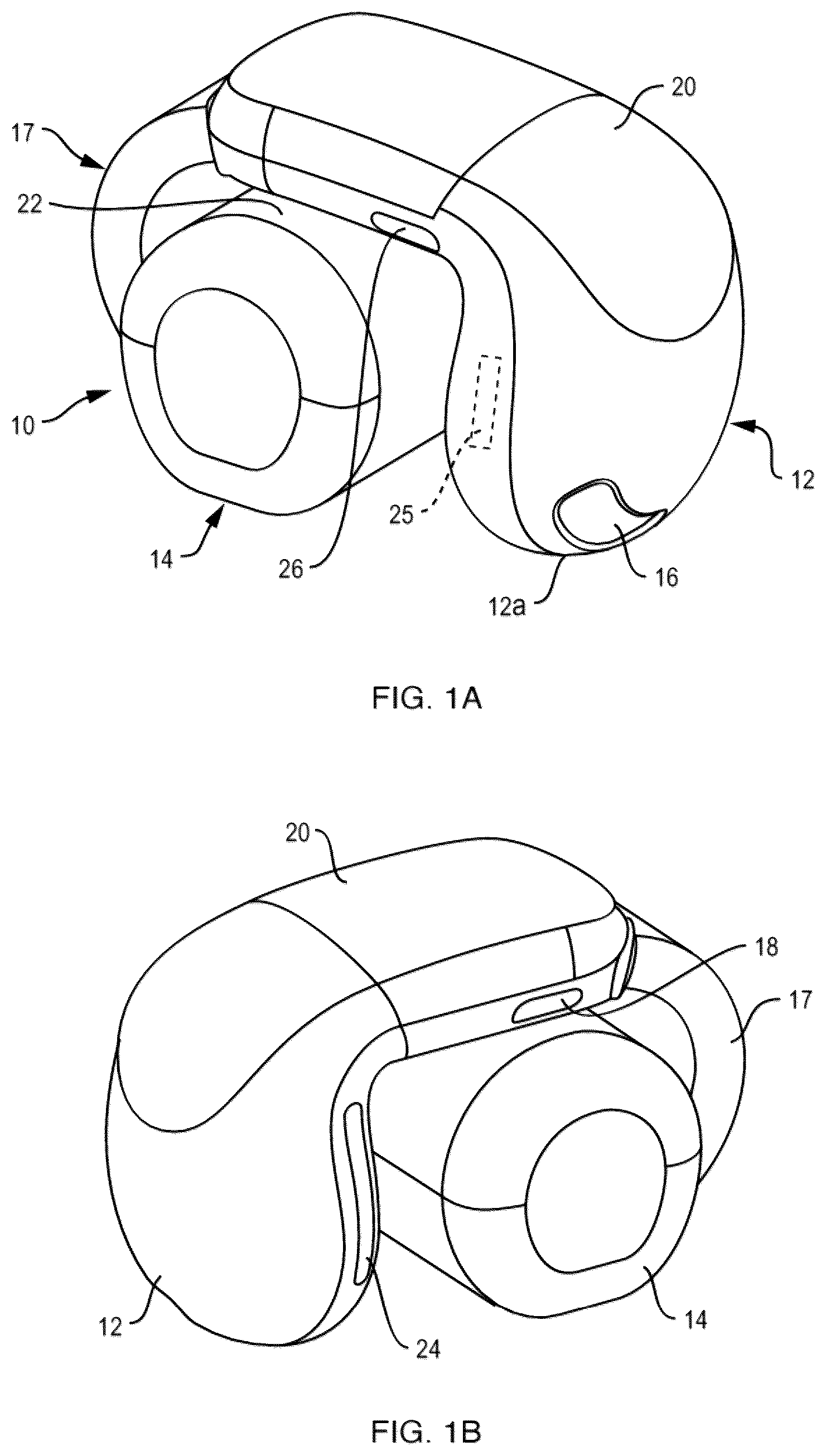 Patent US12155984 Figure 1 – Open-ear headphone