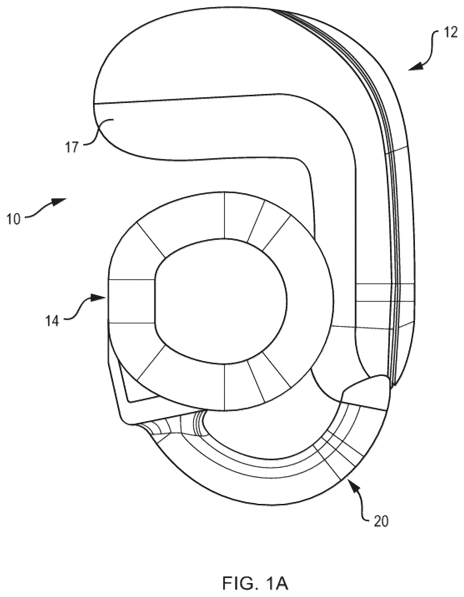 Patent US12155988 Figure 1 – Open-ear headphone