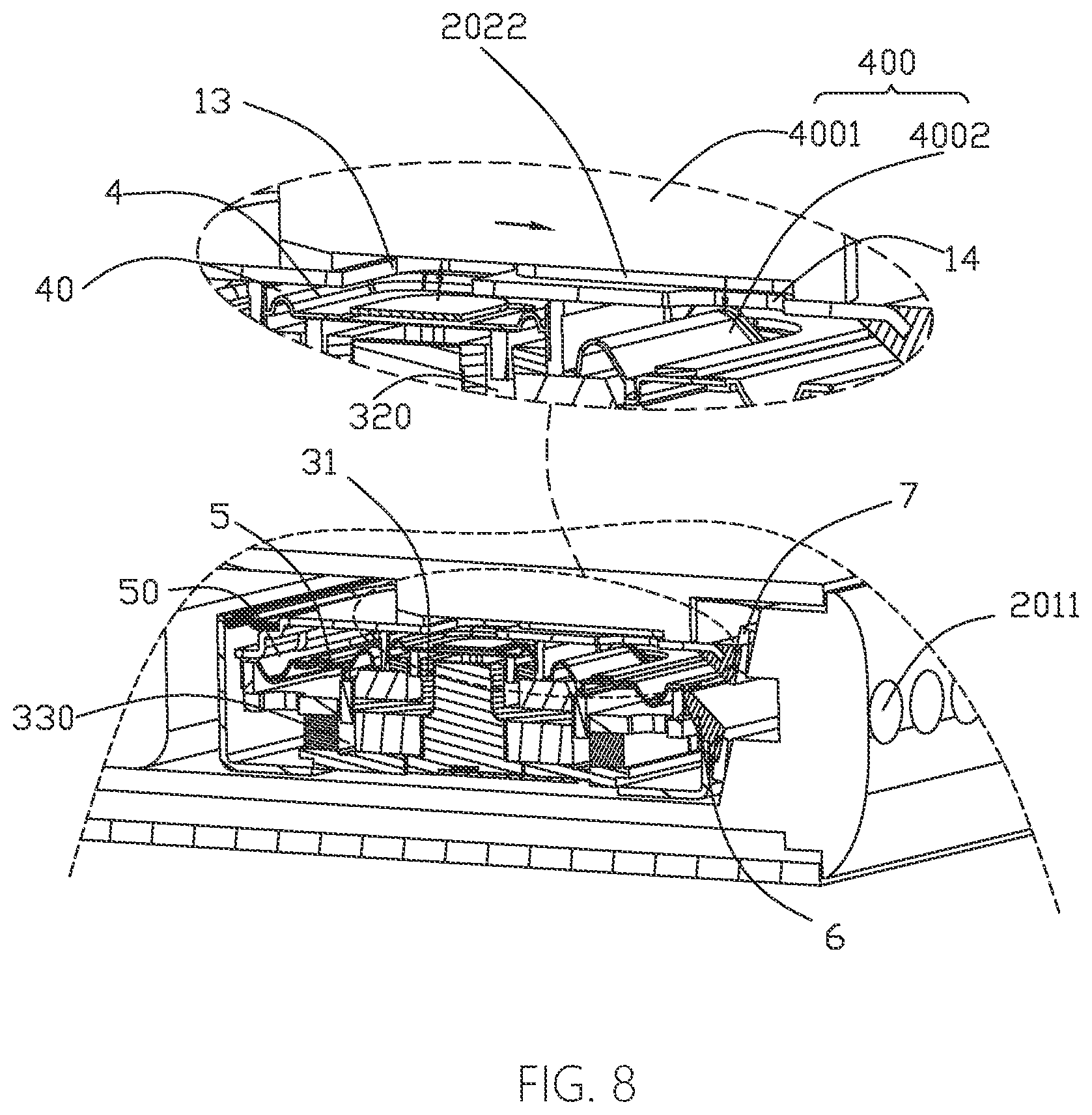 Patent US12155991 Figure 5 – Electronic device with a function of sound