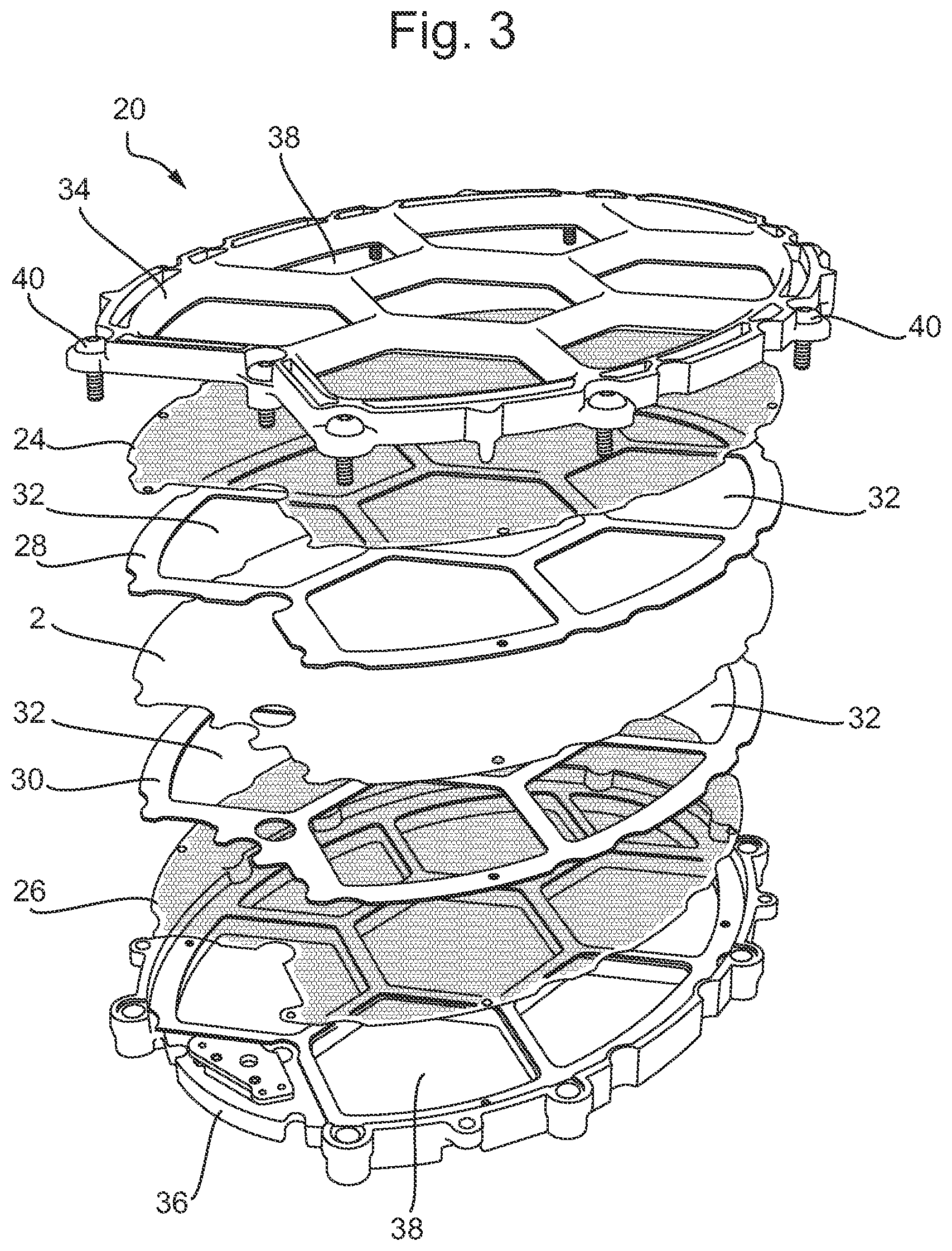 Patent US12155996 Figure 3 – Electrostatic transducer and diaphragm