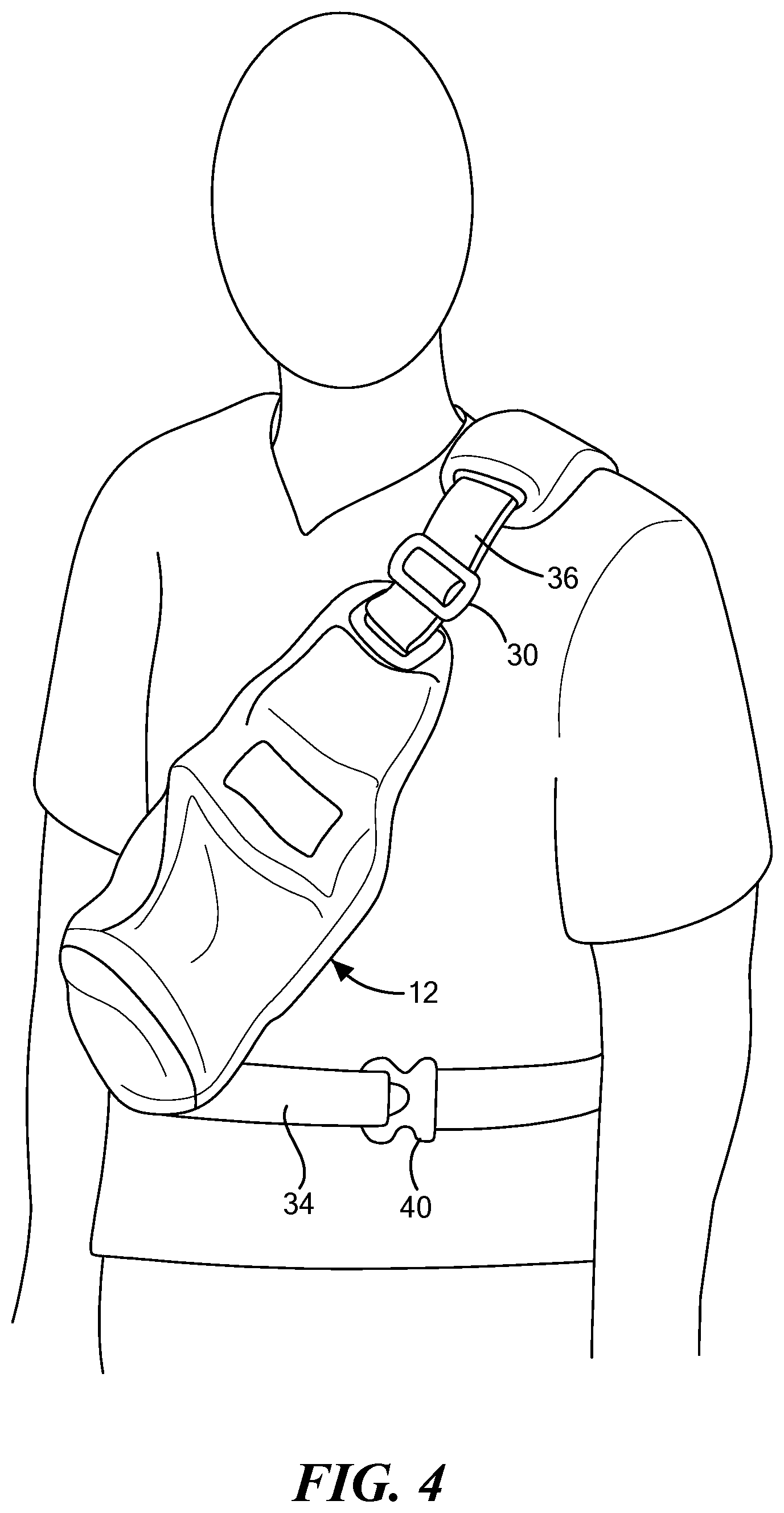 Patent US12157000 Figure 4 – Carrying case for controller of patients with VADs