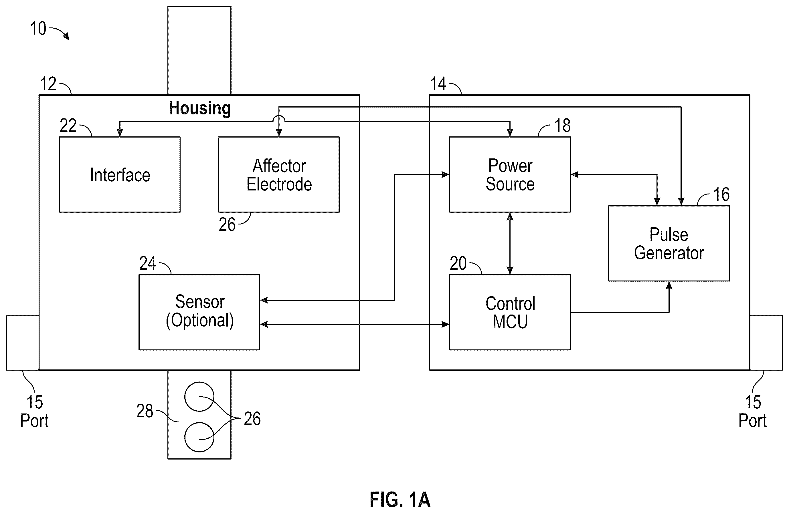 Patent US12157001 Figure 1 – Systems and methods for peripheral nerve stimulation to treat tremor with detachable therapy and monitoring units
