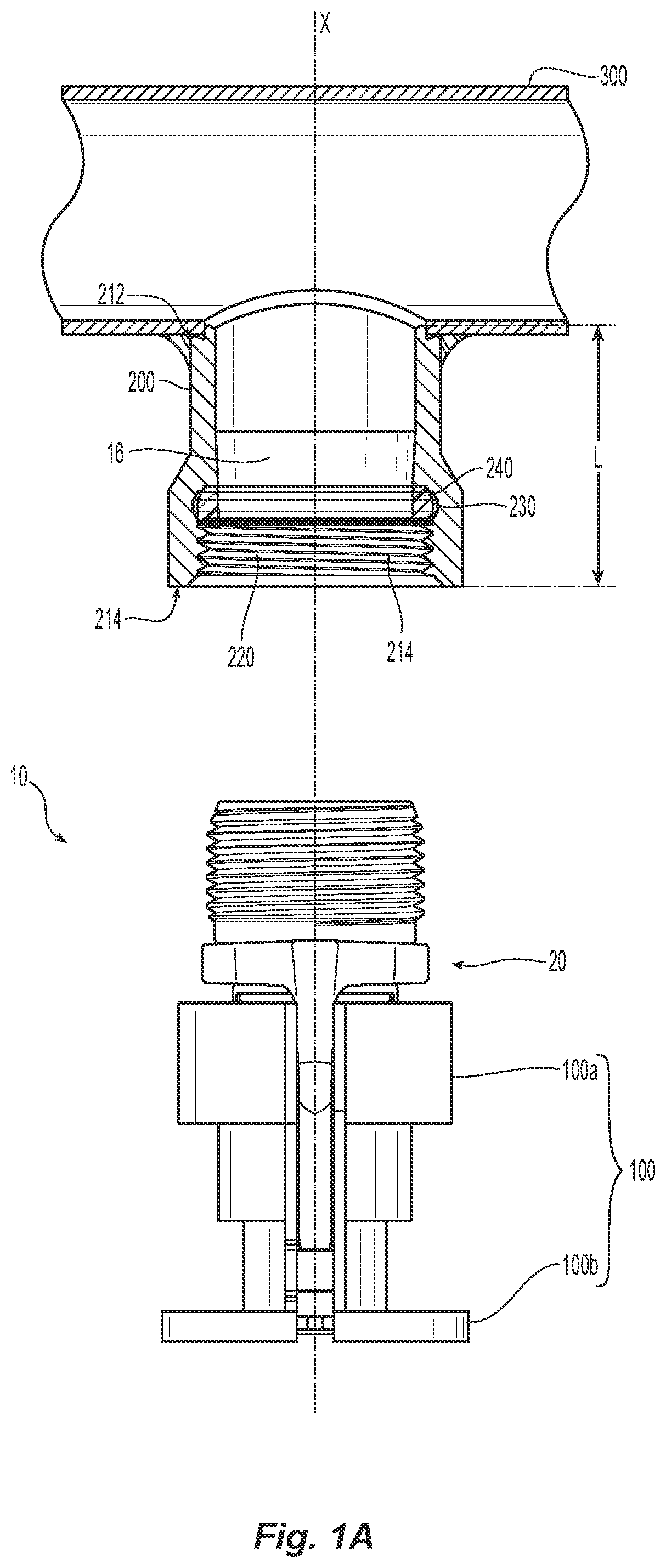 Patent US12157022 Figure 1 – Protection and installation device for fire protection sprinklers