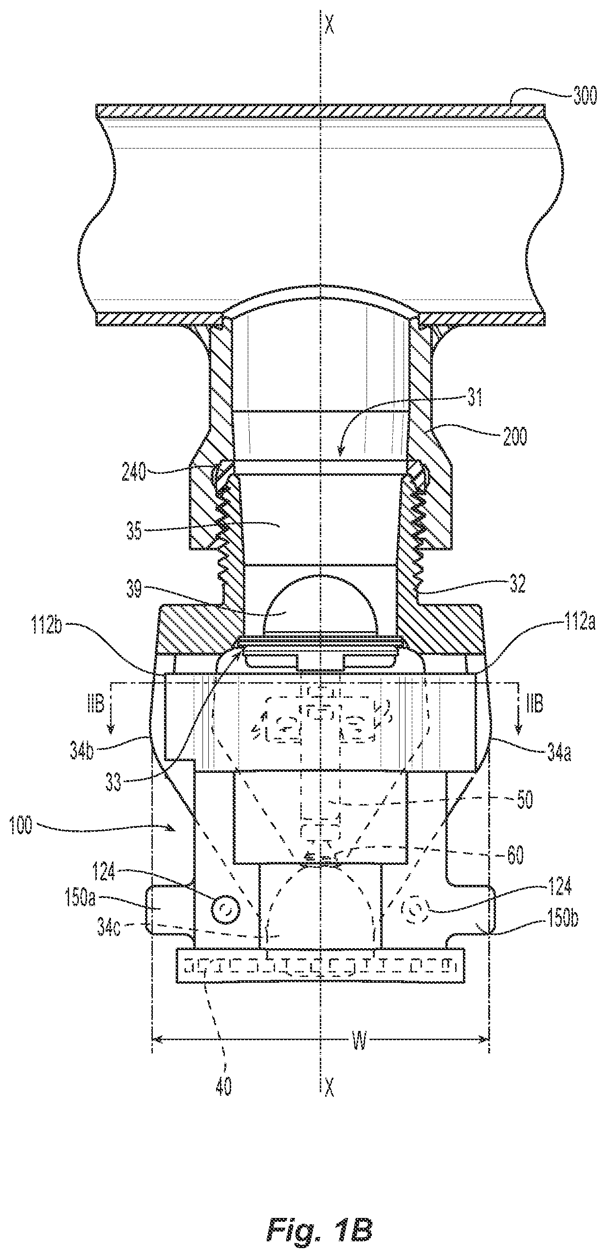 Patent US12157022 Figure 2 – Protection and installation device for fire protection sprinklers