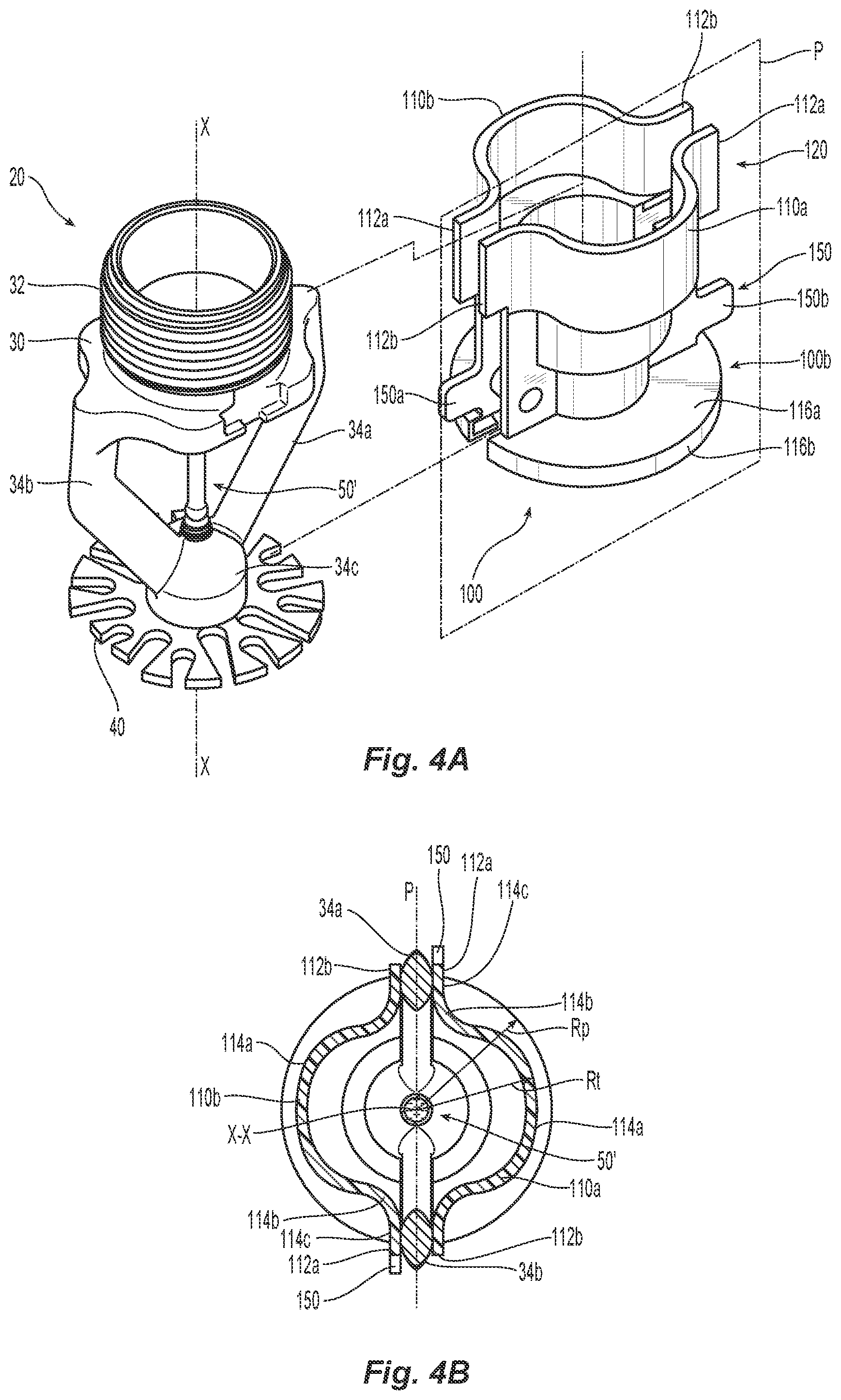 Patent US12157022 Figure 7 – Protection and installation device for fire protection sprinklers