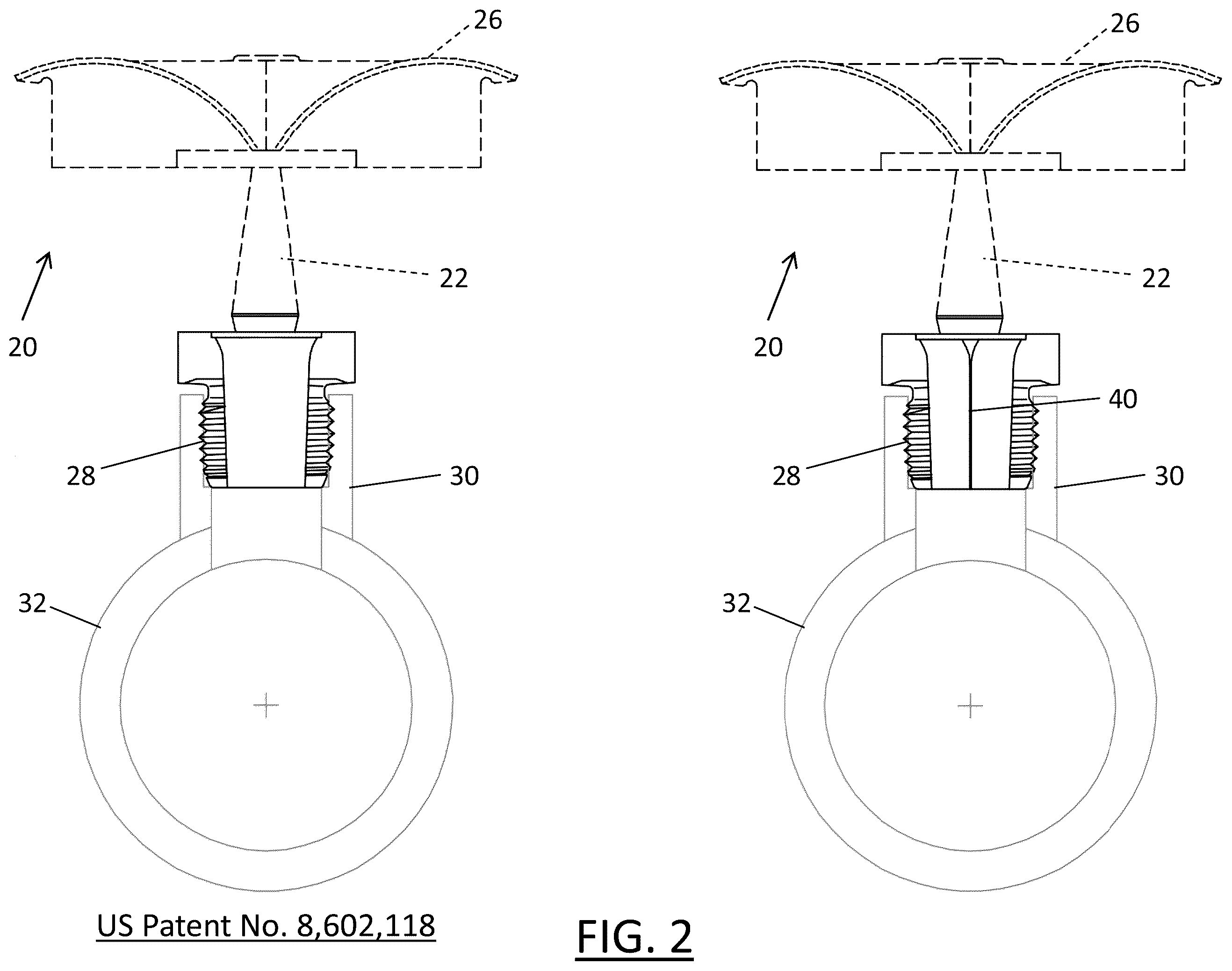 Patent US12157025 Figure 2 – Fire sprinkler with pre-deflector flow splitter