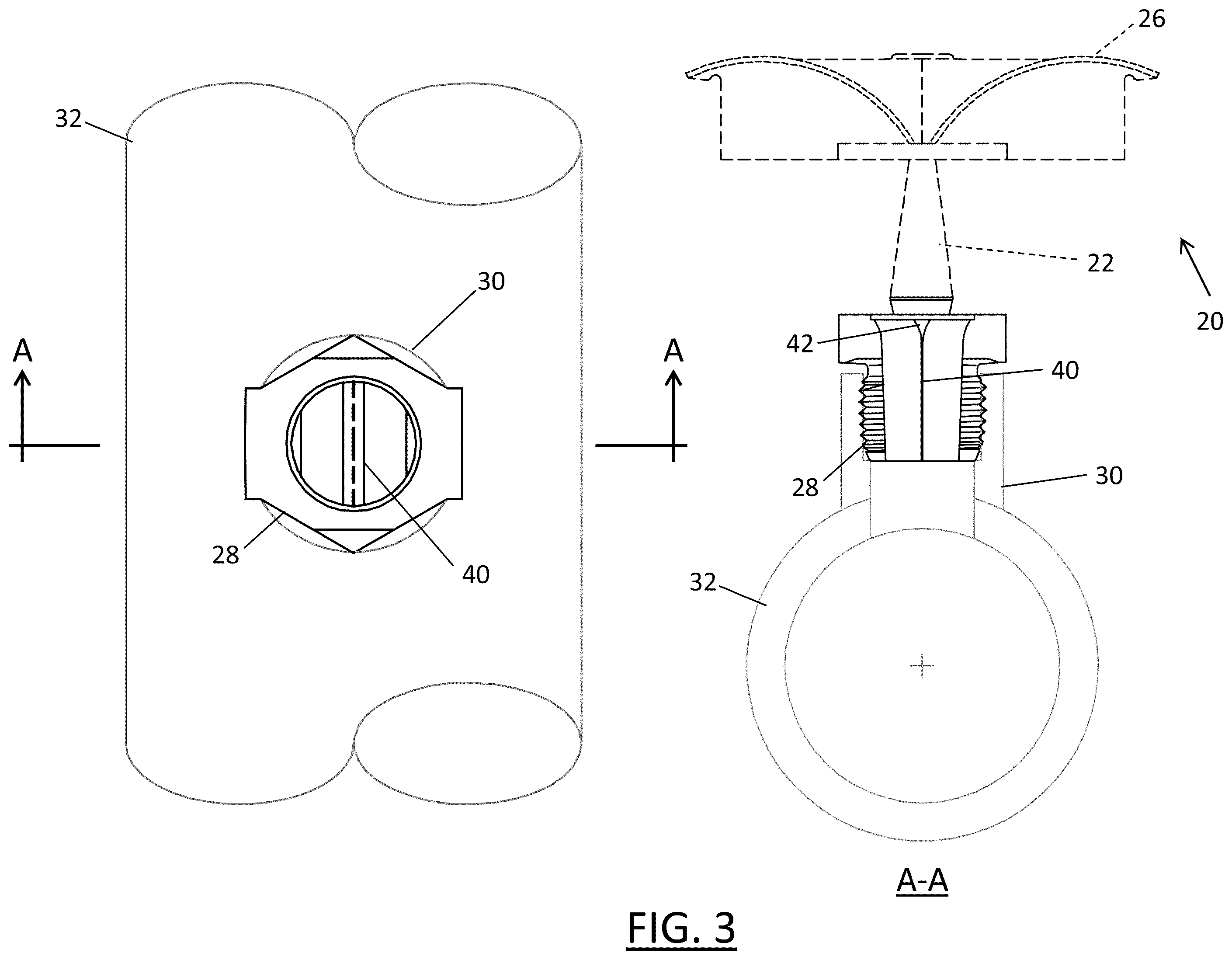 Patent US12157025 Figure 3 – Fire sprinkler with pre-deflector flow splitter
