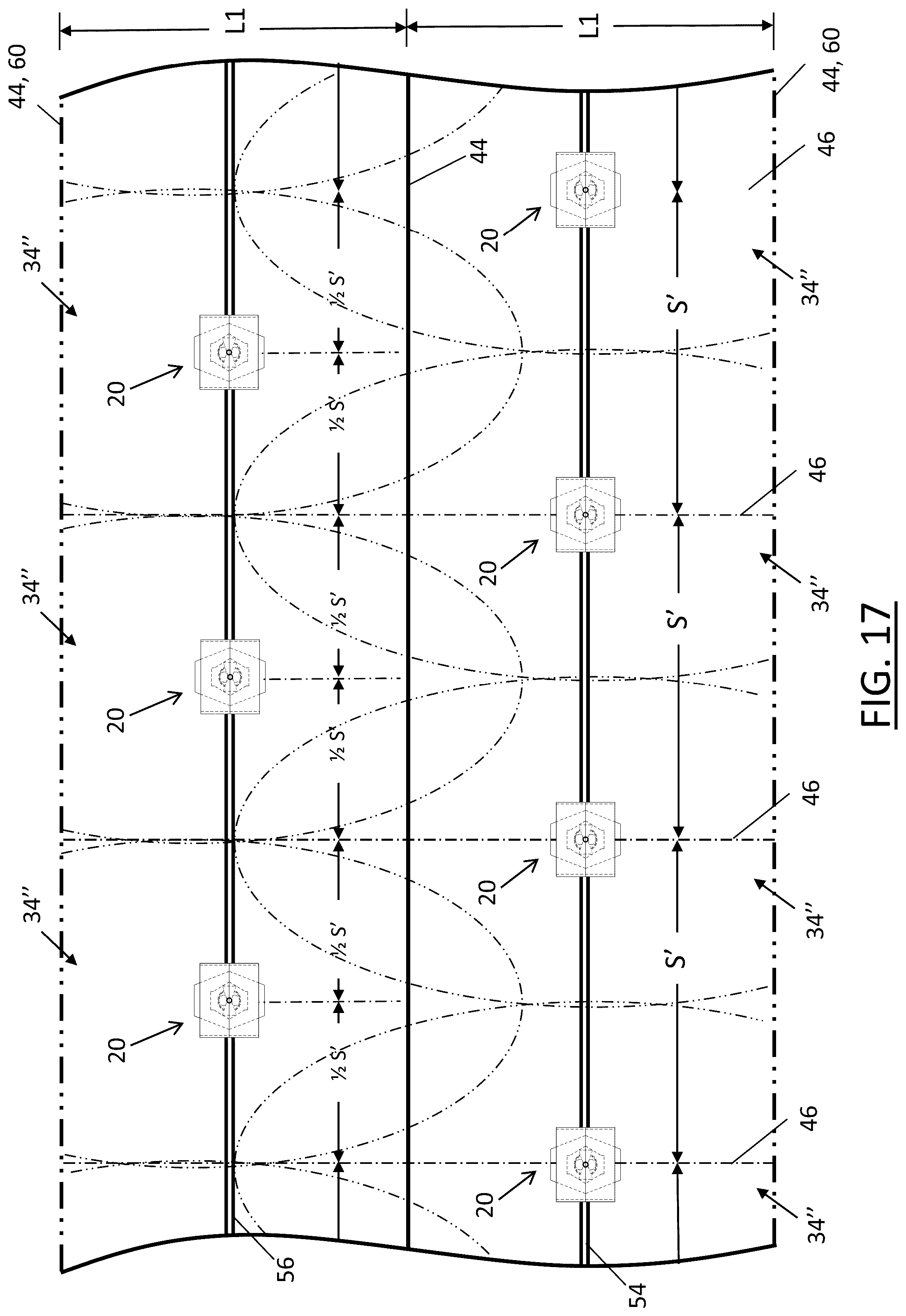 Patent US12157025 Figure 17 – Fire sprinkler with pre-deflector flow splitter