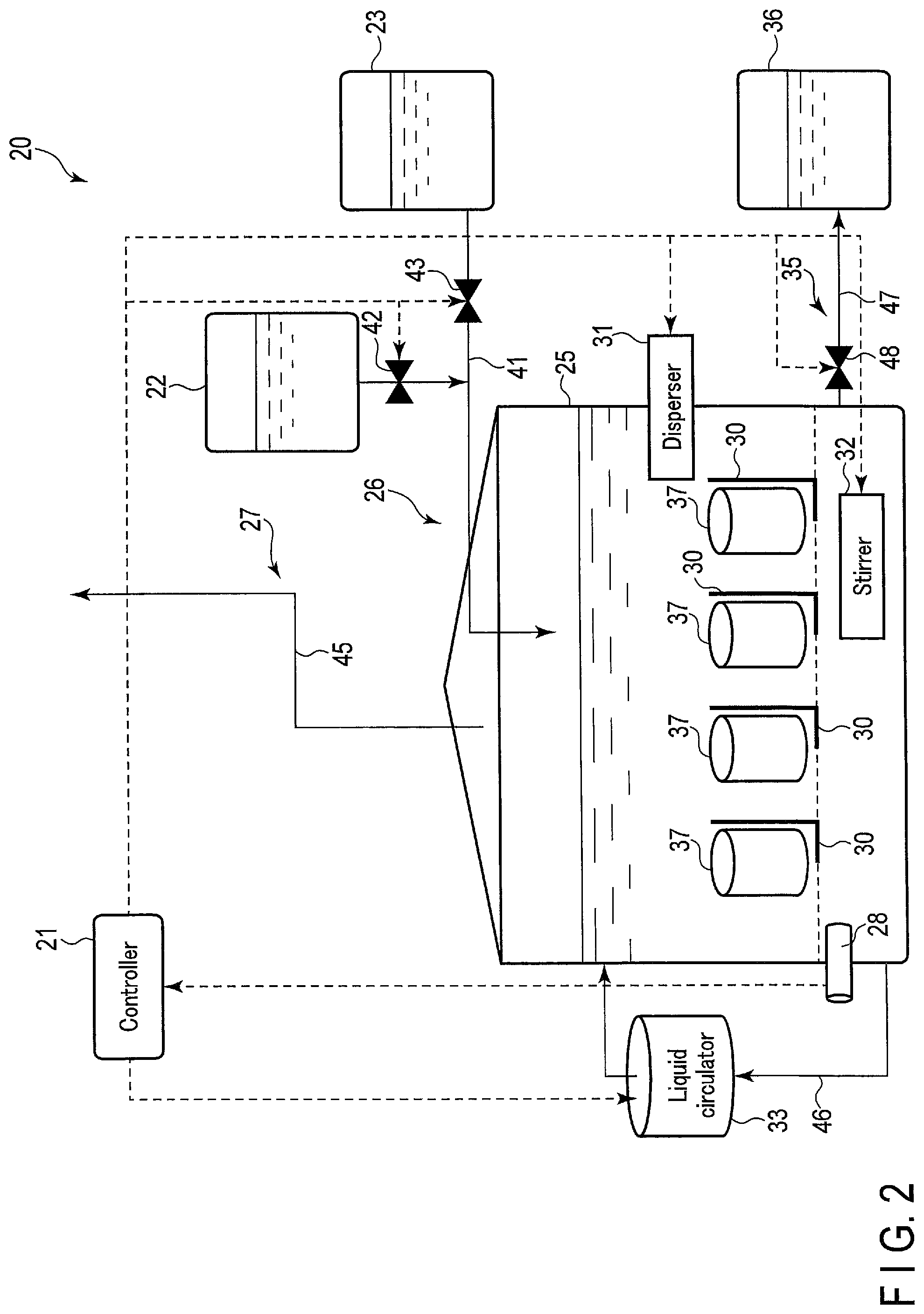 Patent US12157029 Figure 2 – Process apparatus and process method