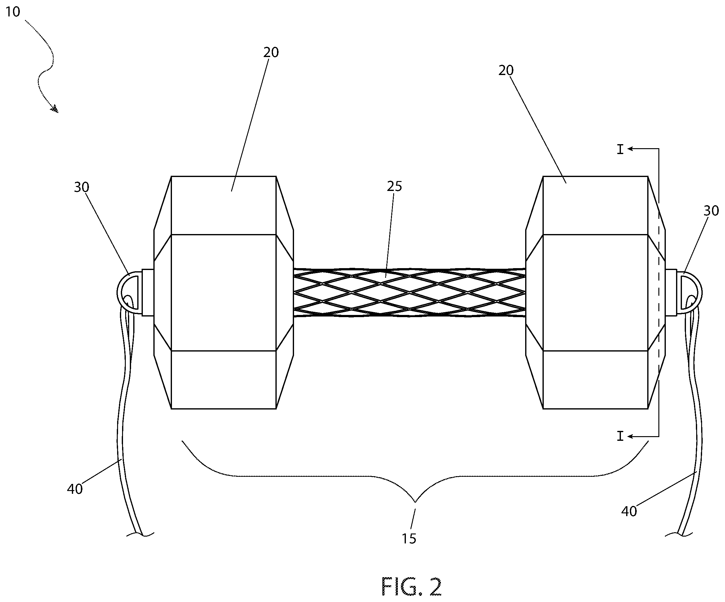 Patent US12157030 Figure 2 – Pivoting dumbbell