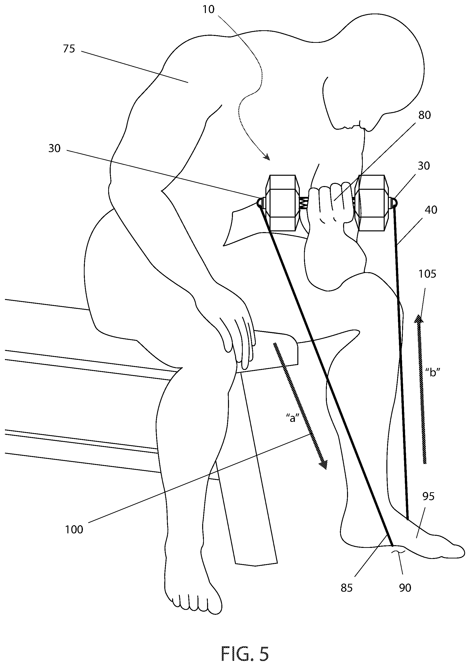 Patent US12157030 Figure 5 – Pivoting dumbbell