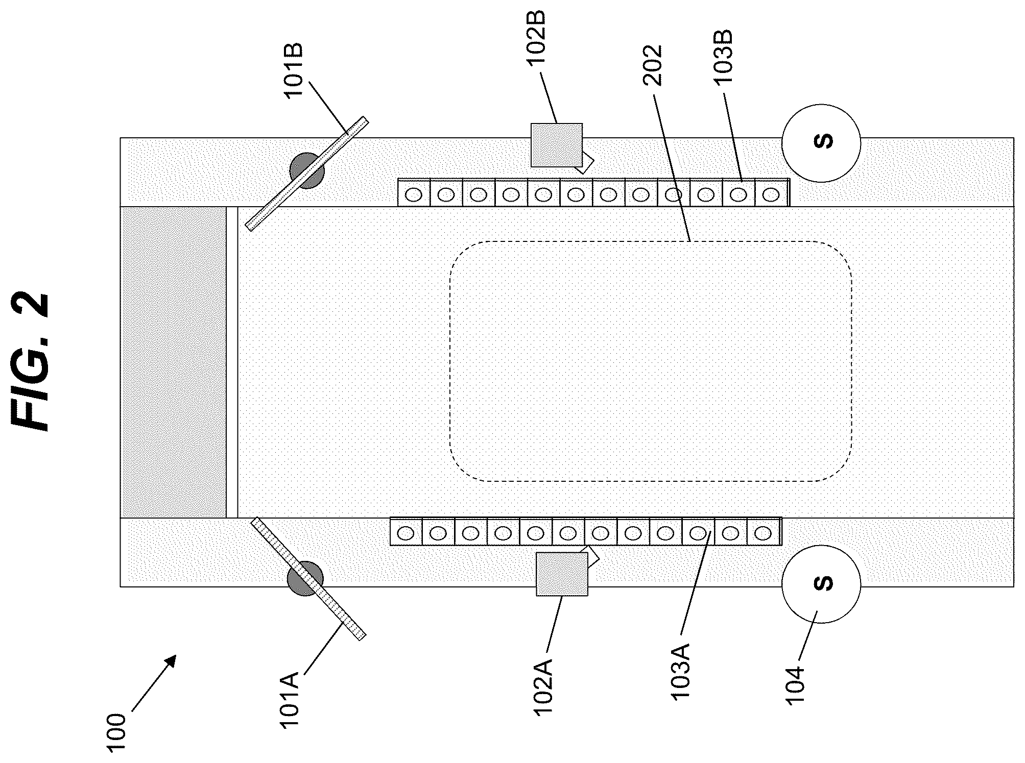 Patent US12157031 Figure 2 – Exercise treadmill