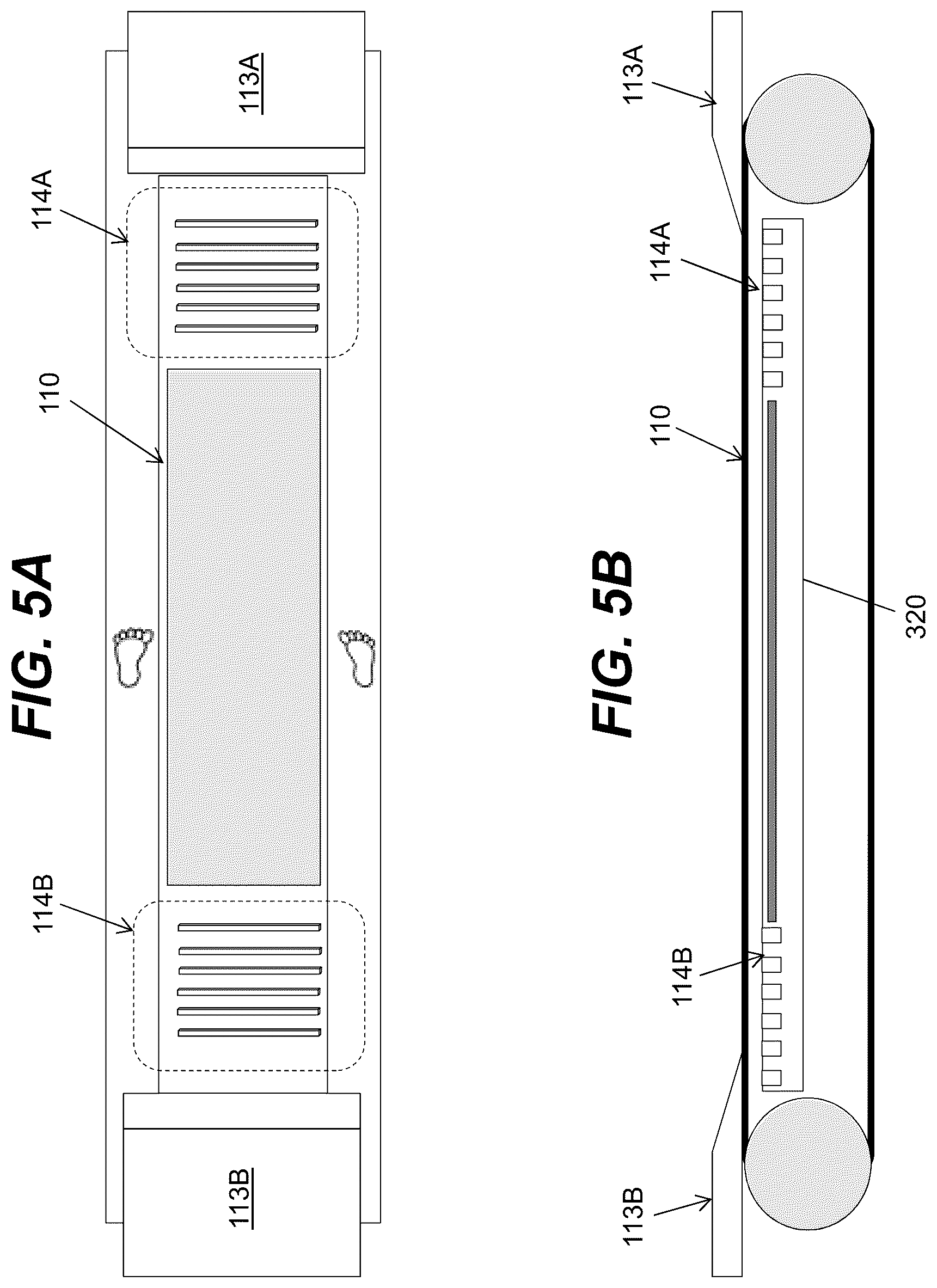 Patent US12157031 Figure 5 – Exercise treadmill