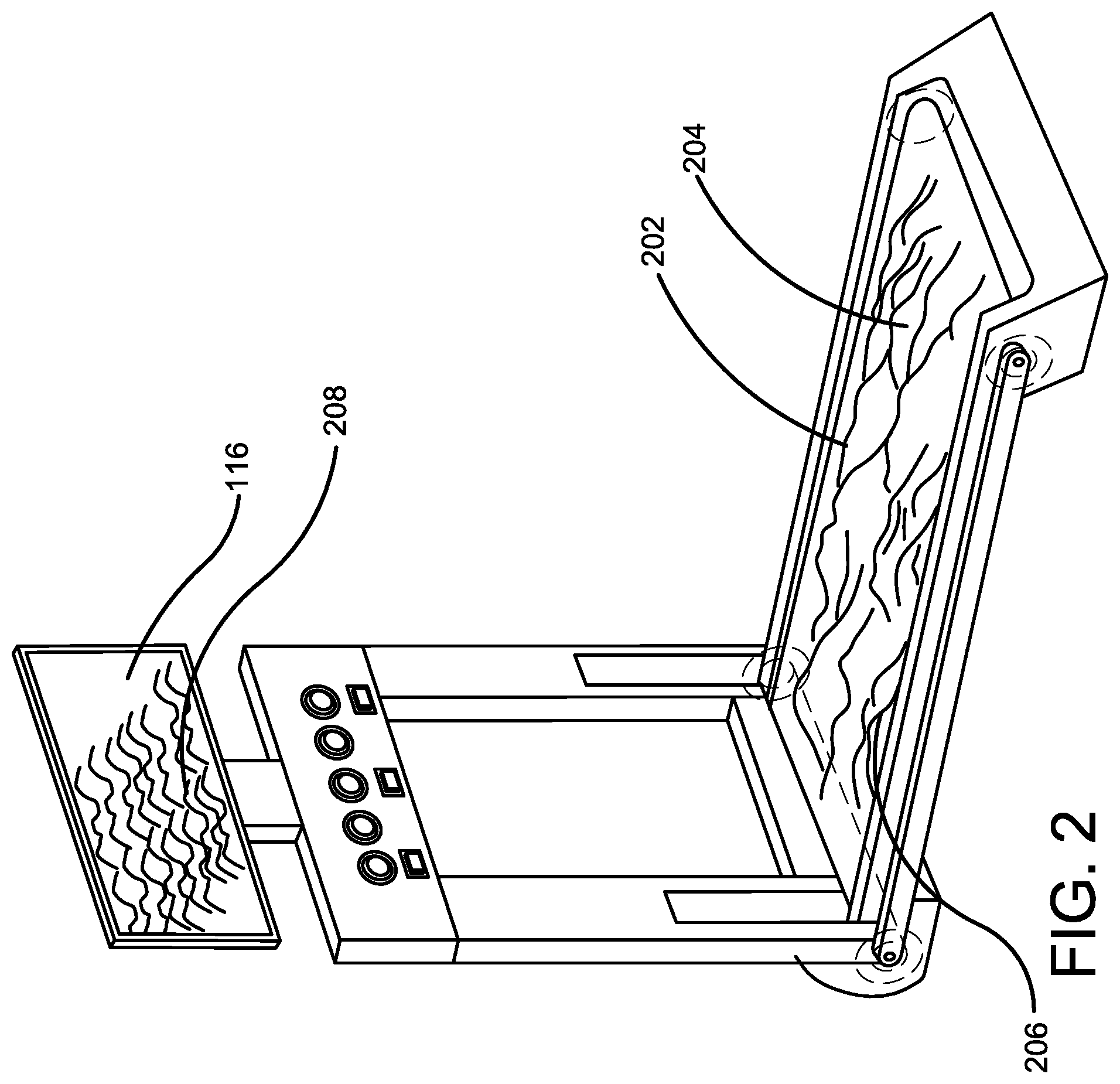 Patent US12157032 Figure 2 – Artificial terrain treadmill belts and treadmills