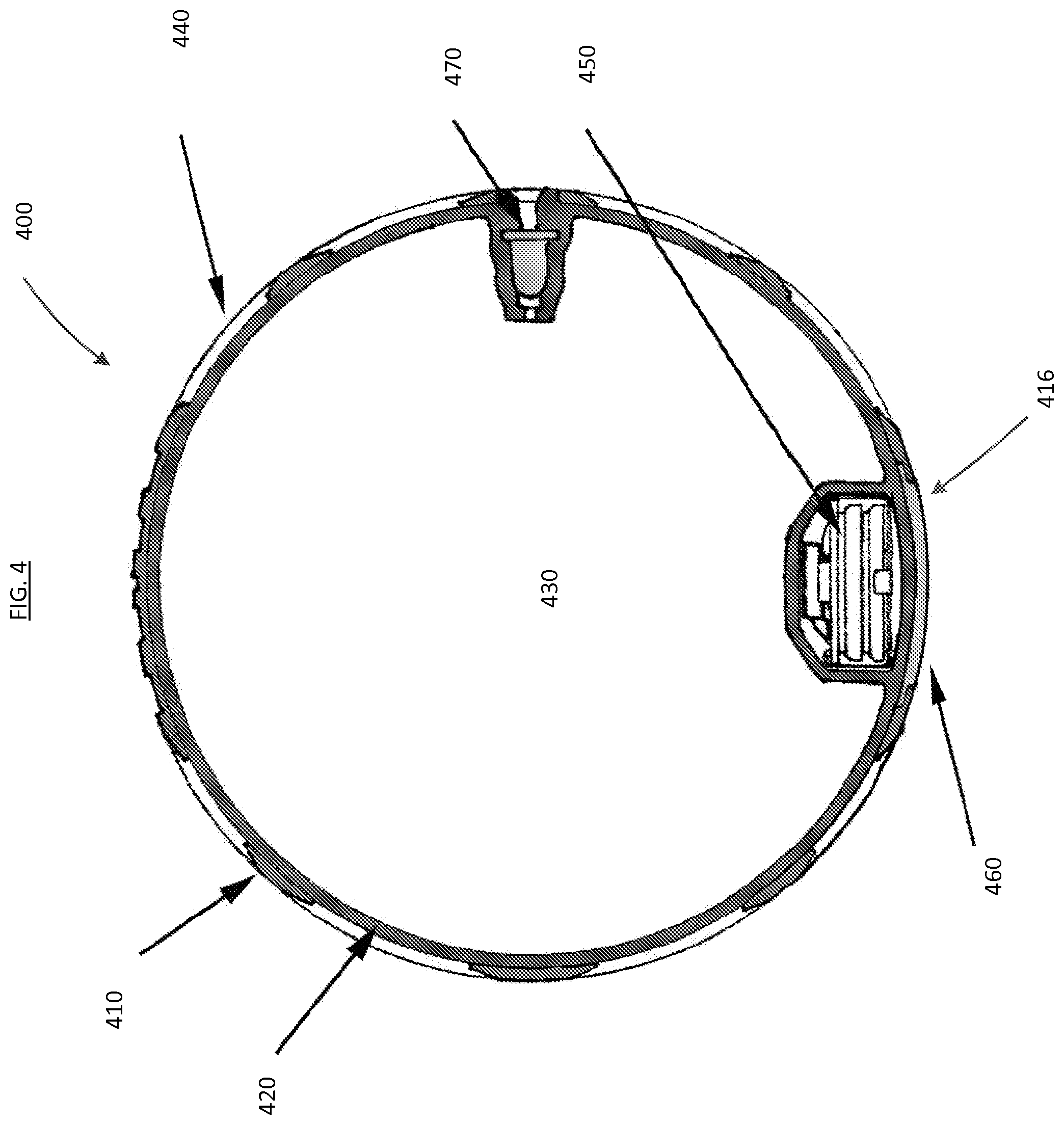 Patent US12157037 Figure 3 – Two layer recreational air-tight object having a patterned illuminated surface