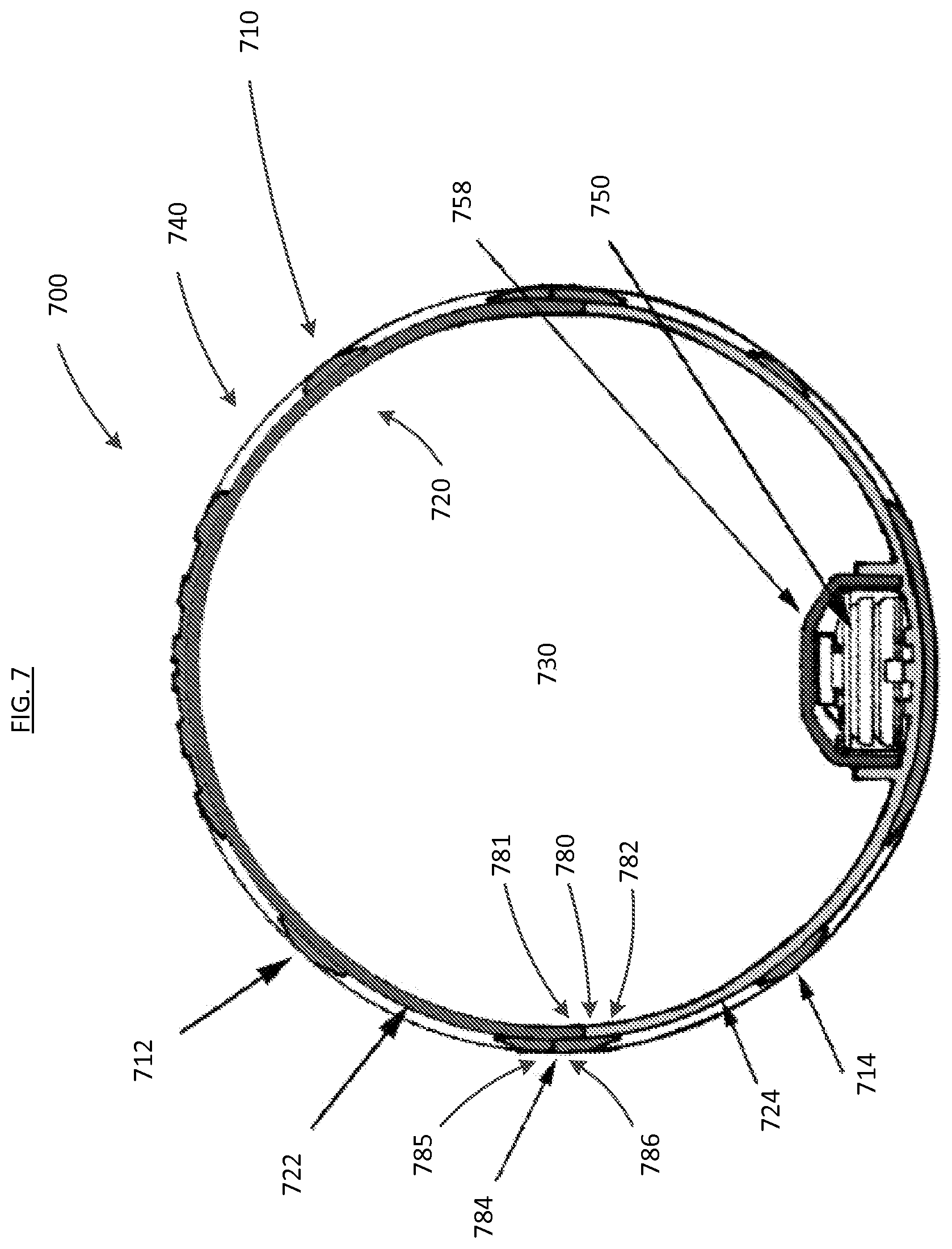 Patent US12157037 Figure 6 – Two layer recreational air-tight object having a patterned illuminated surface