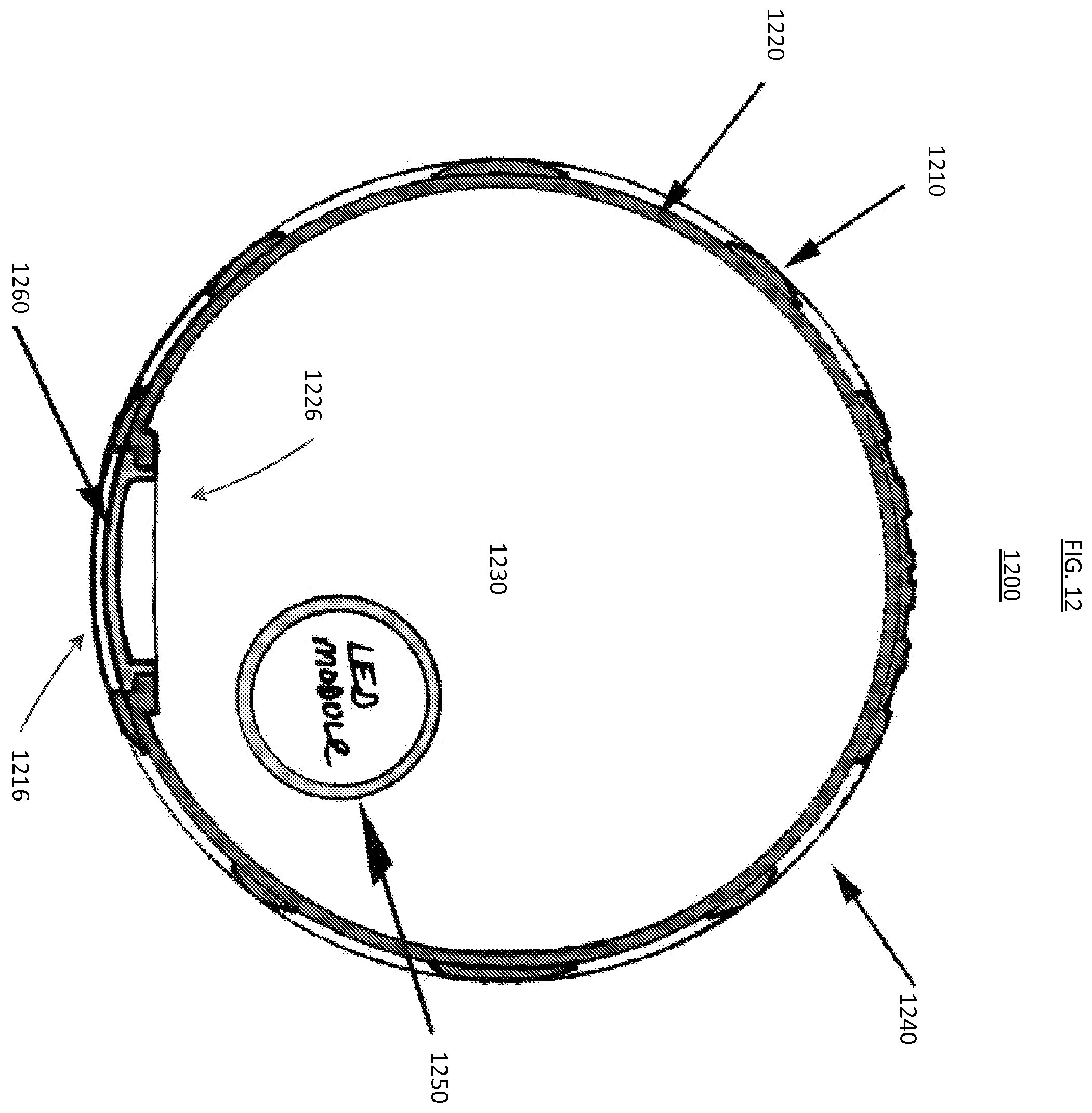 Patent US12157037 Figure 11 – Two layer recreational air-tight object having a patterned illuminated surface