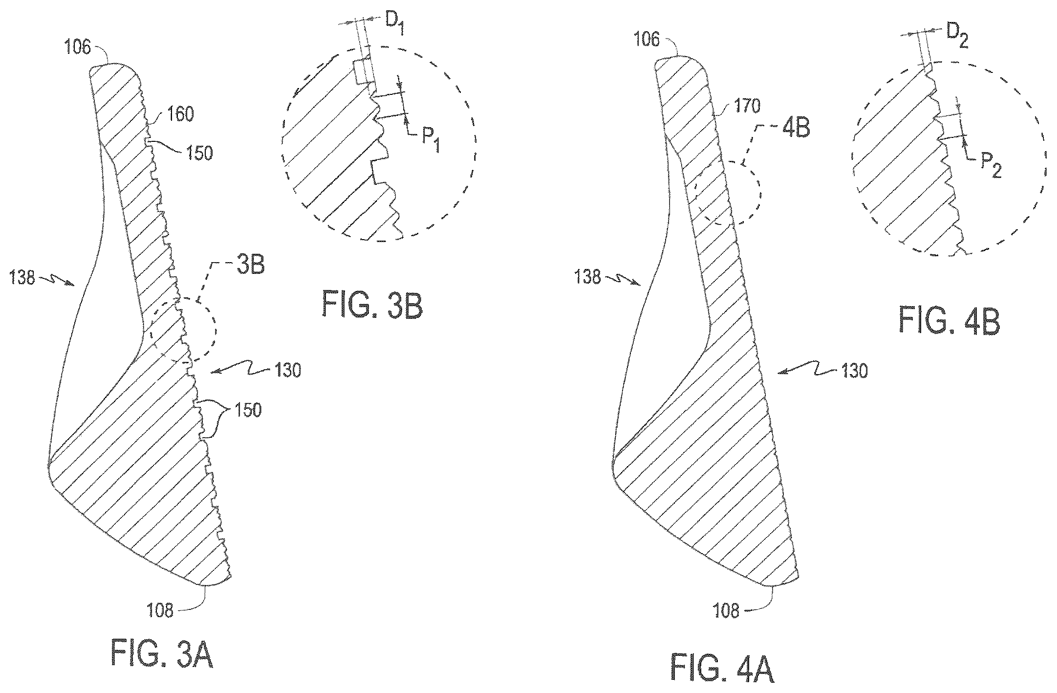 Patent US12157040 Figure 5 – Golf club head with textured striking face
