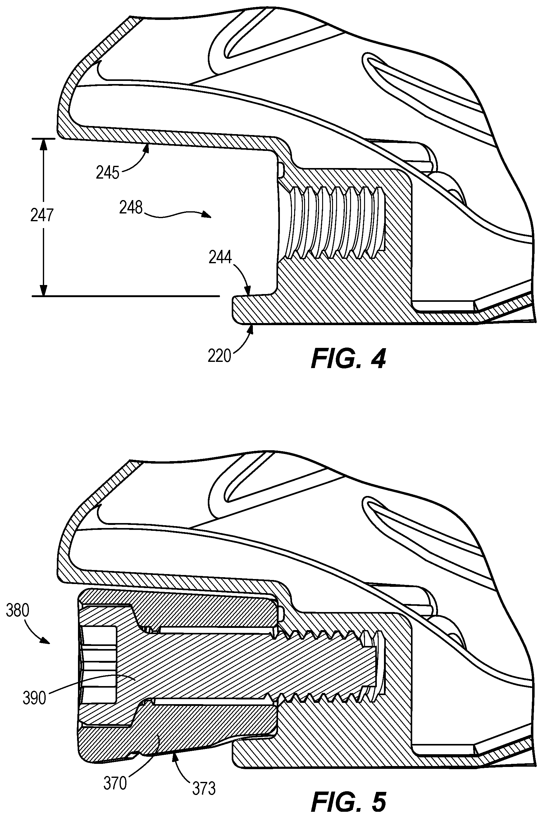 Patent US12157041 Figure 4 – Golf club with adjustable weighting system