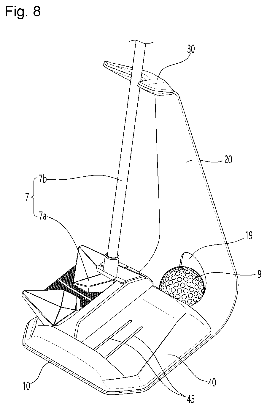 Patent US12157042 Figure 7 – Putter stand
