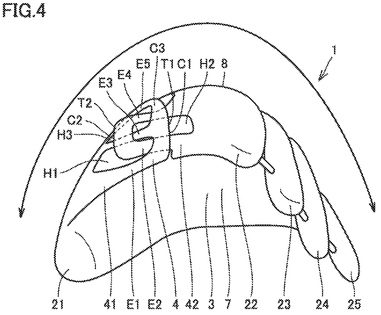 Patent US12157048 Figure 4 – Baseball or softball glove