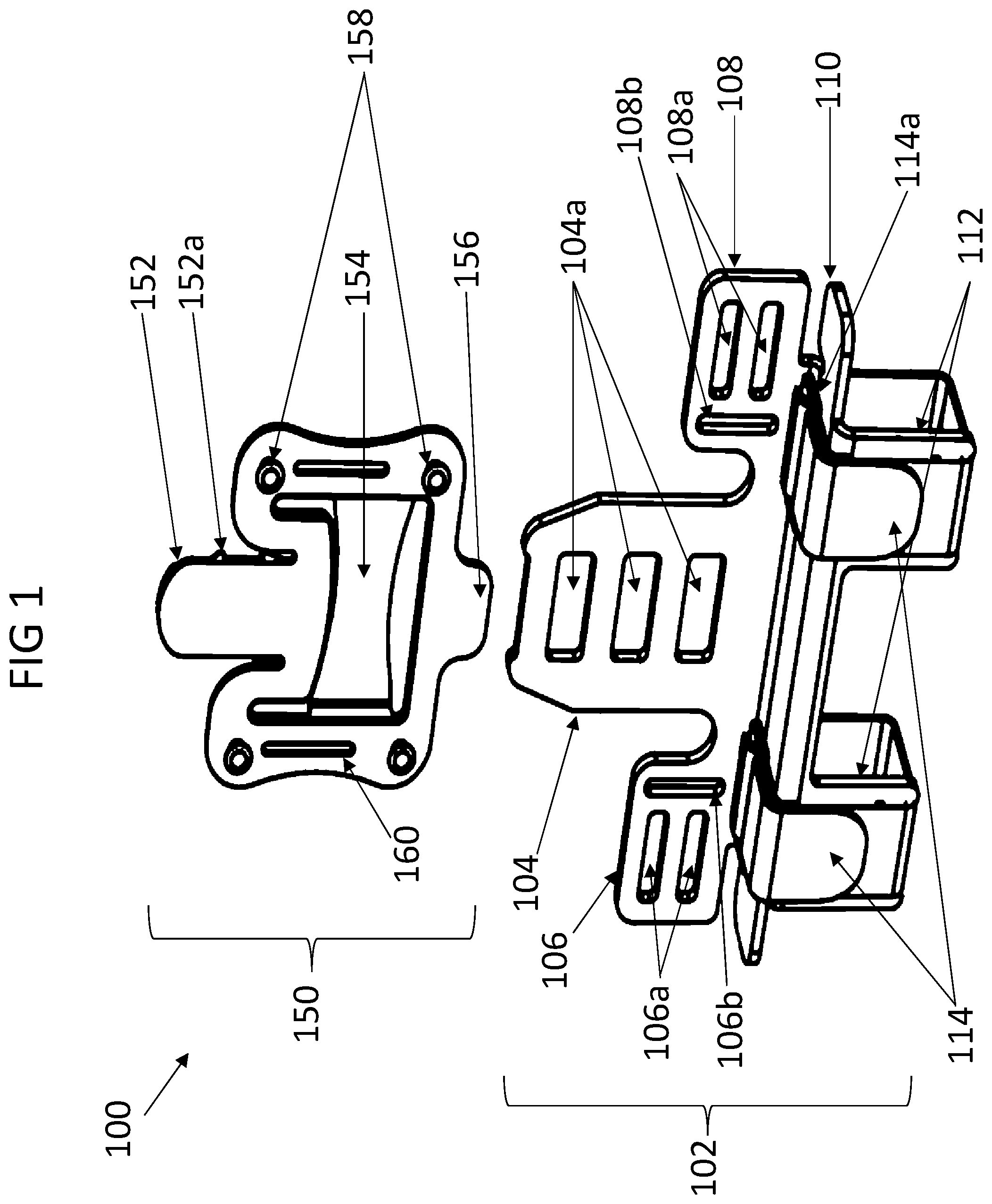 Patent US12157049 — Accessory mounting system for one-wheel electric skateboards and other one and two wheeled vehicles — Figure 1