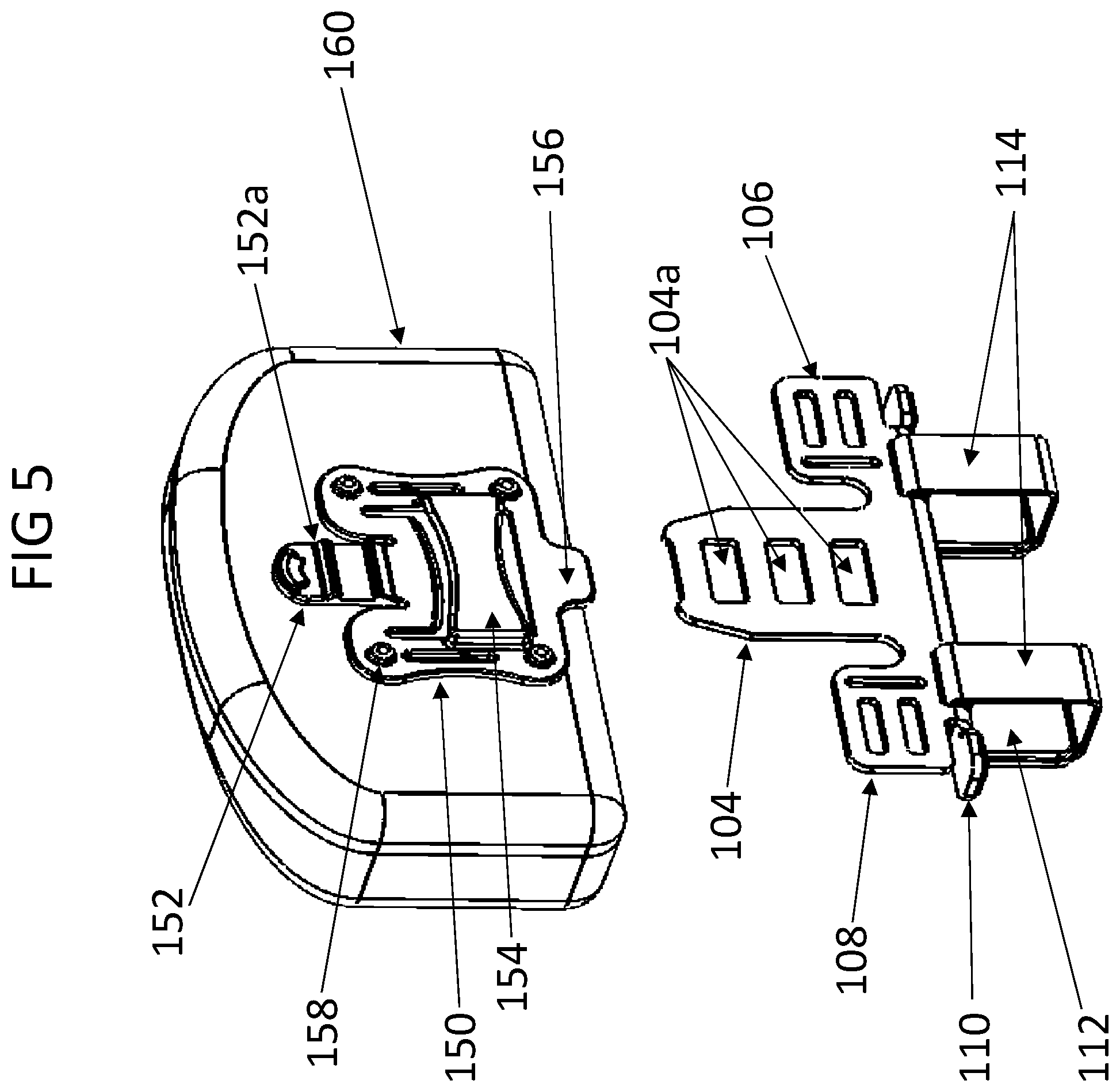 Patent US12157049 Figure 5 – Accessory mounting system for one-wheel electric skateboards and other one and two wheeled vehicles
