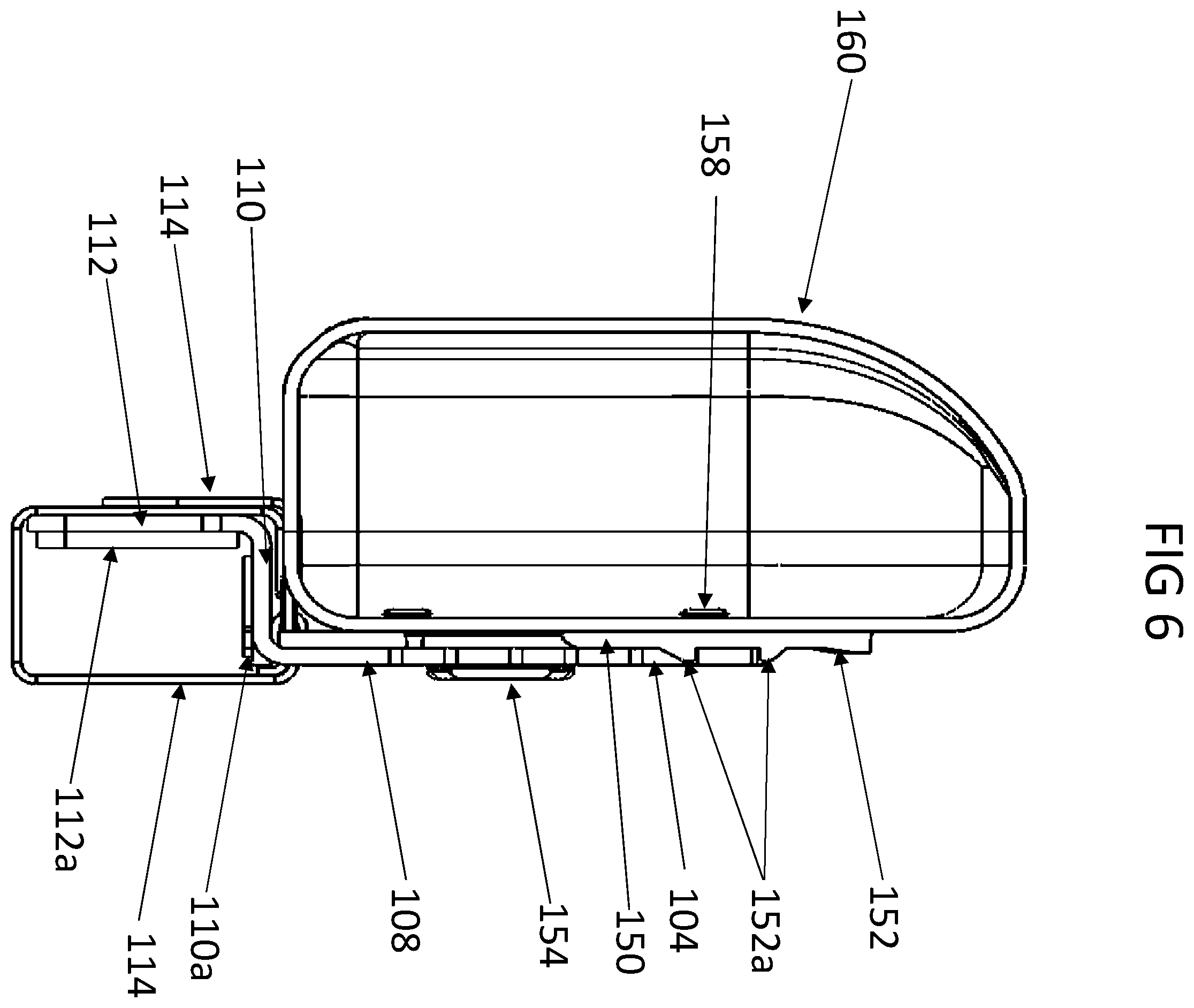 Patent US12157049 Figure 6 – Accessory mounting system for one-wheel electric skateboards and other one and two wheeled vehicles