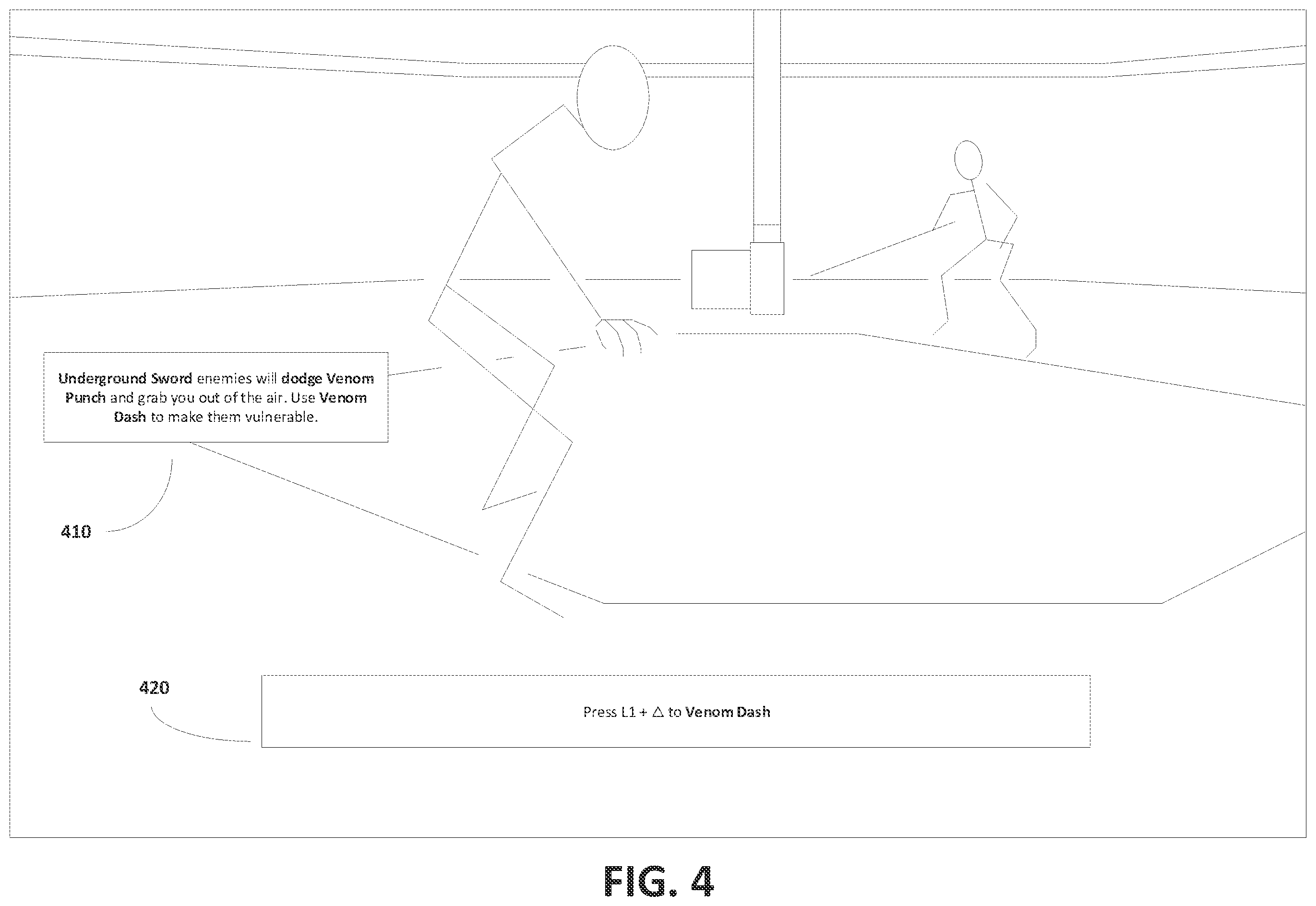 Patent US12157062 Figure 4 – Virtual dojo