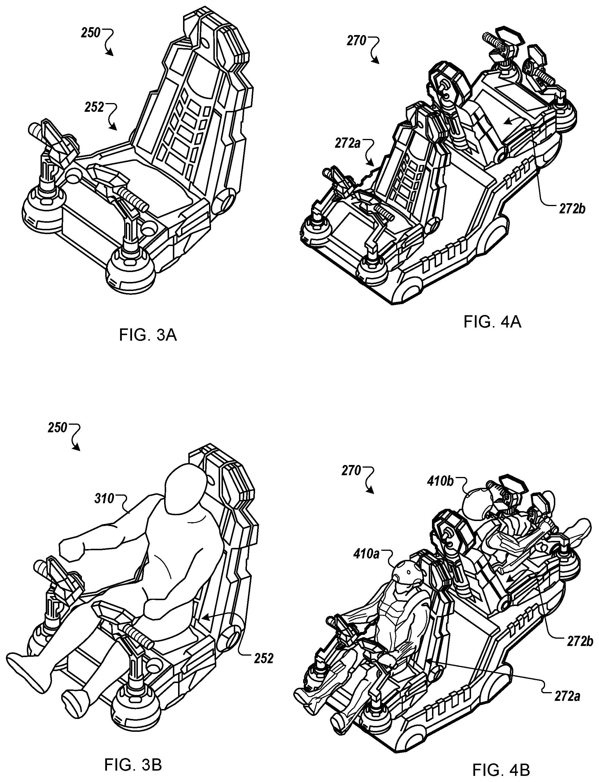 Patent US12157066 Figure 3 – Toy vehicle with modular seat