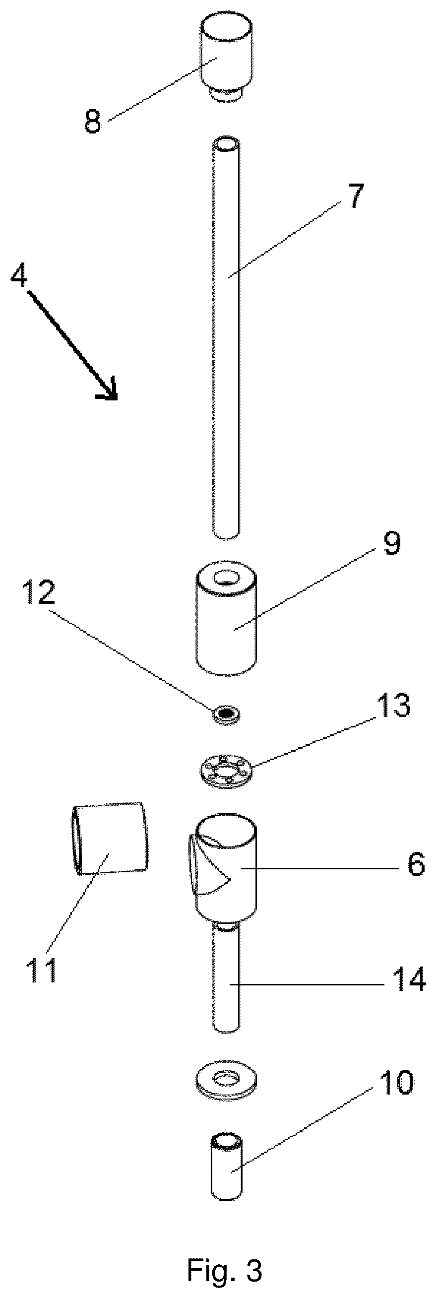 Patent US12157074 Figure 3 – Dehydrating and degassing unit