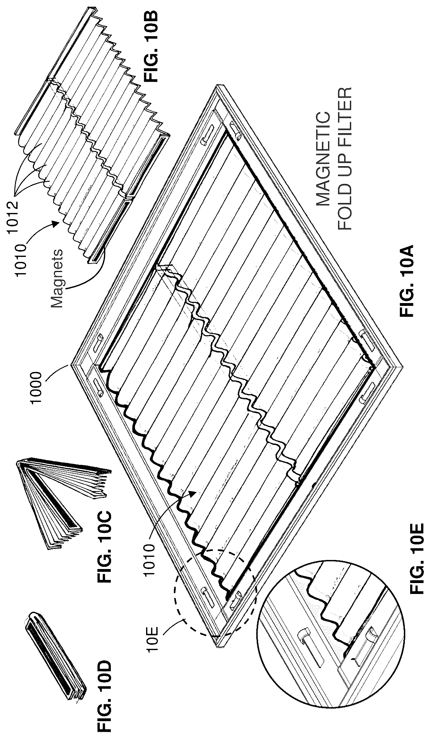 Patent US12157079 Figure 10 – Variable air filter assemblies