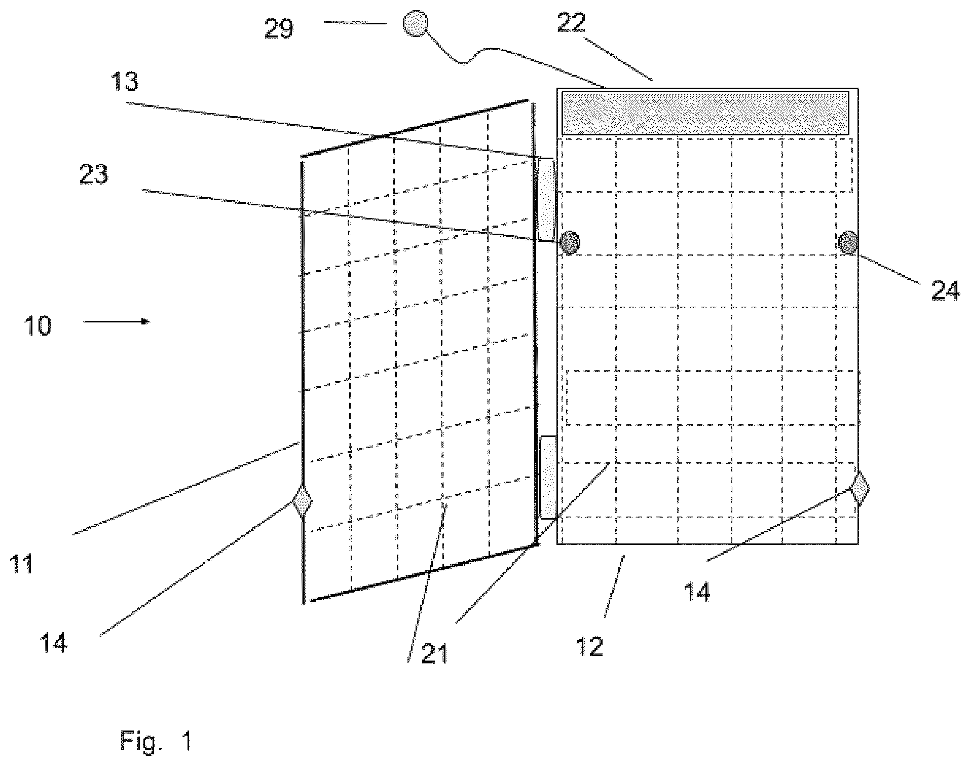 Patent US12157080 Figure 1 – Air filter apparatus, system and method