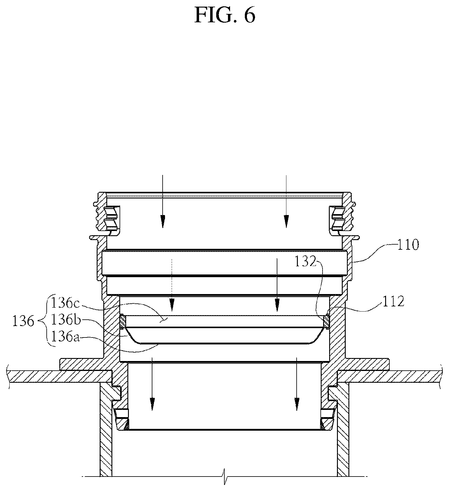 Patent US12157082 Figure 6 – Removable filter system