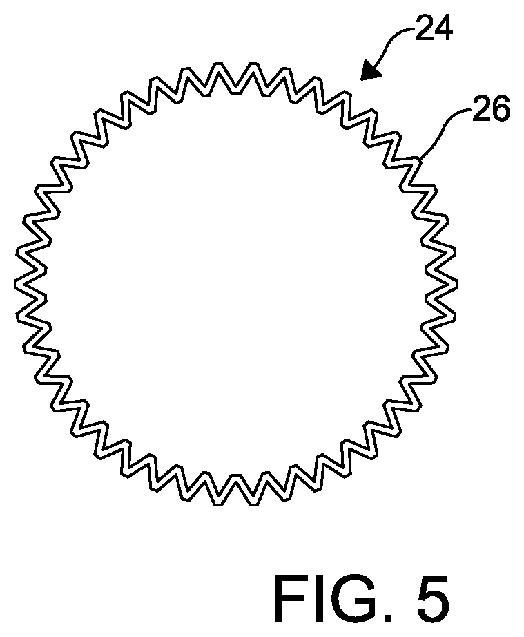 Patent US12157084 Figure 3 – Pleated media for a conical shaped filter element