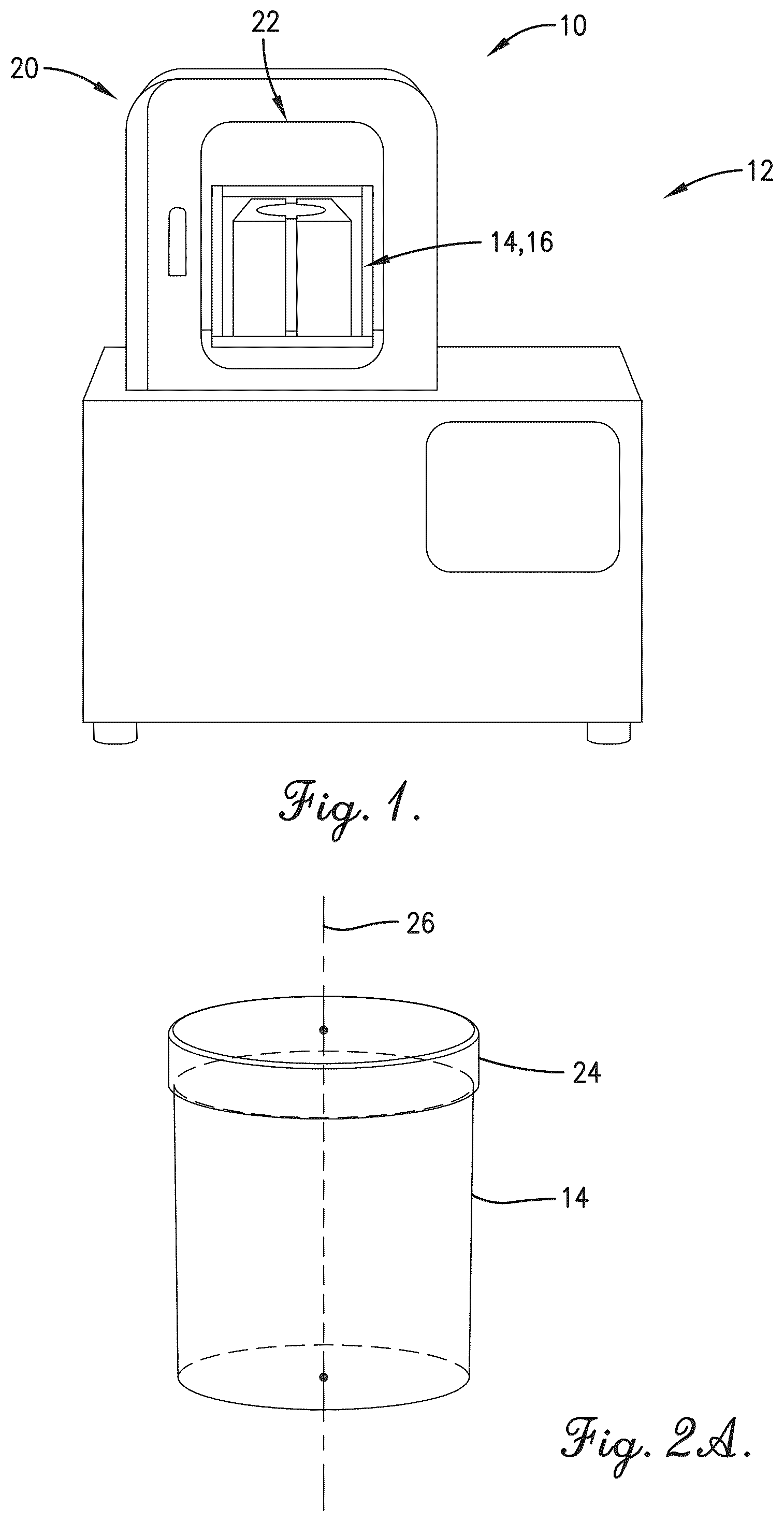 Patent US12157098 Figure 1 – Resonant acoustic mixing system and method