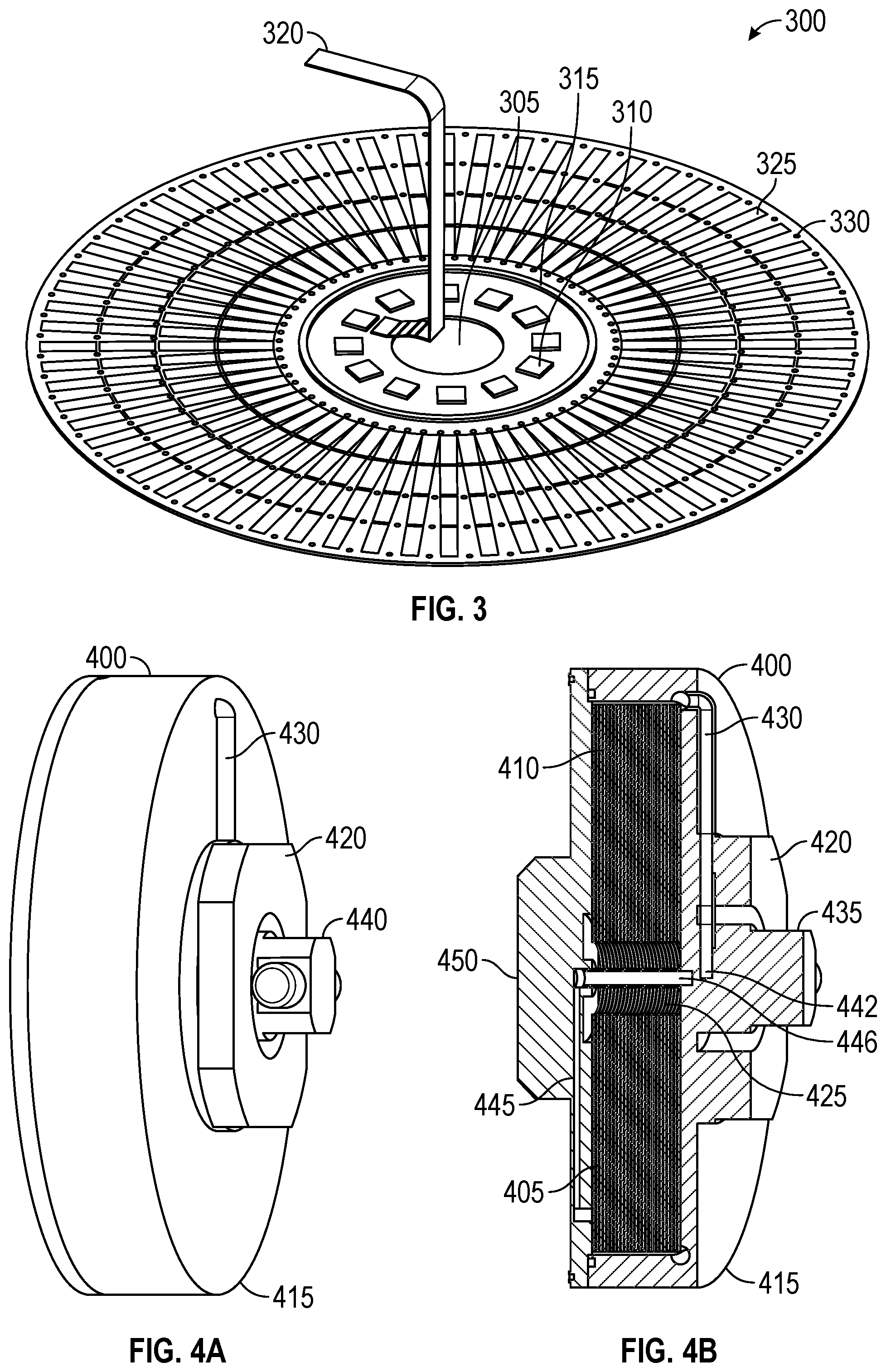 Patent US12157102 Figure 4 – Rotatable device containing wafers for DNA processing