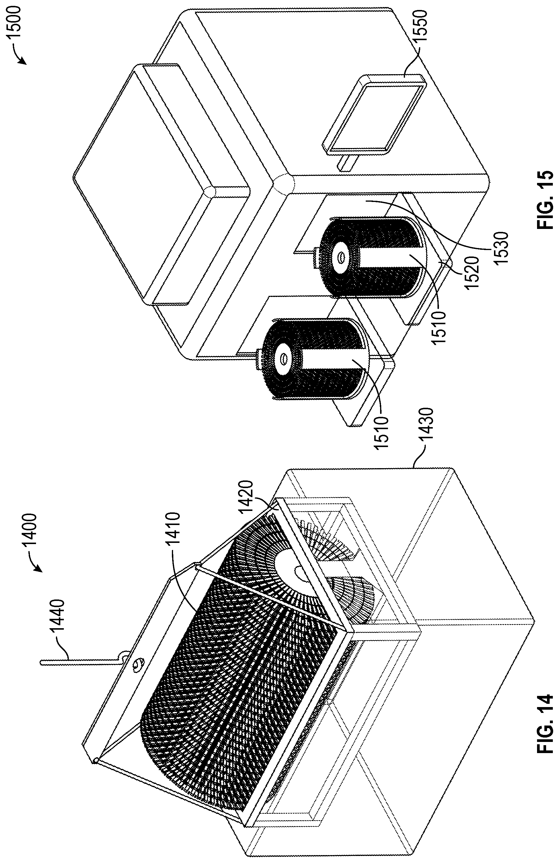 Patent US12157102 Figure 15 – Rotatable device containing wafers for DNA processing