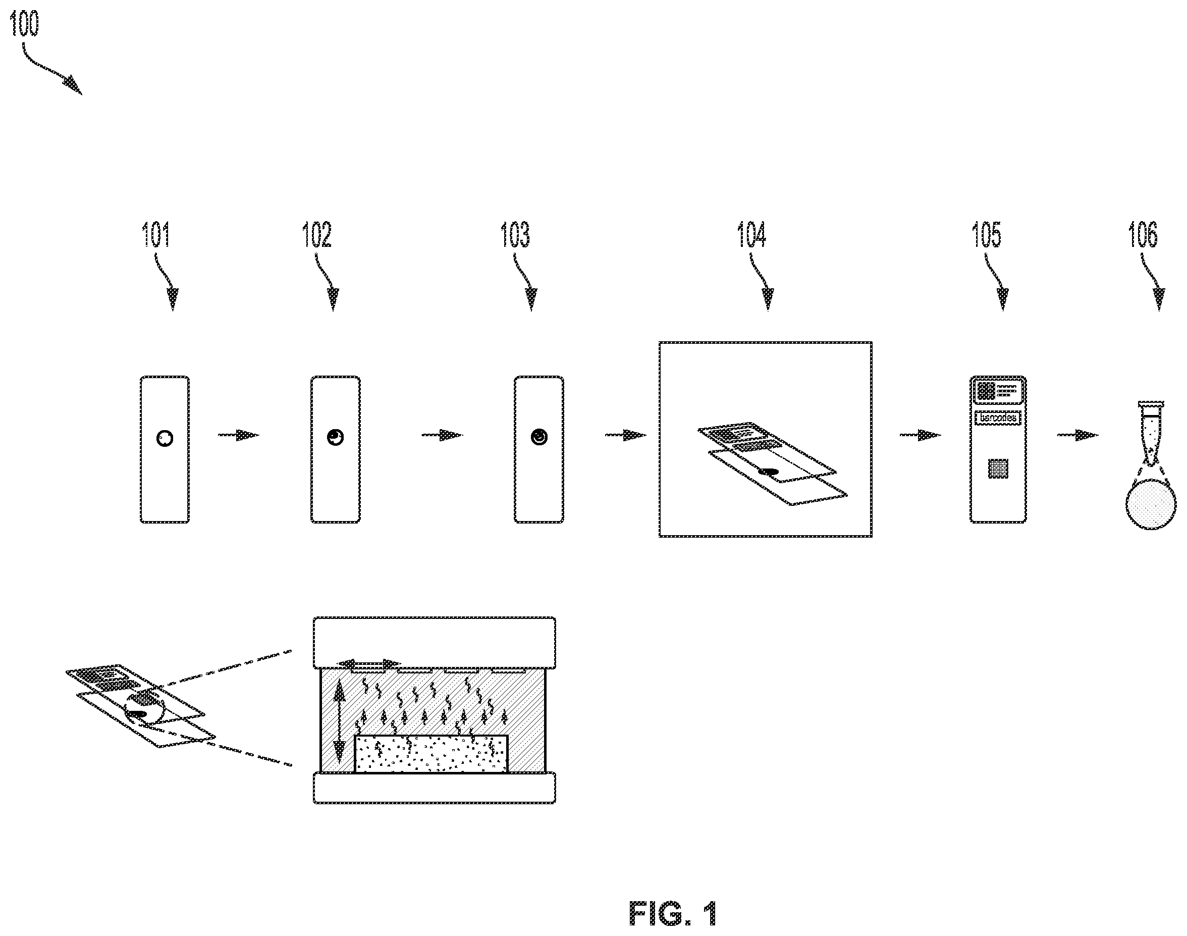 Patent US12157124 Figure 1 – Imaging system hardware