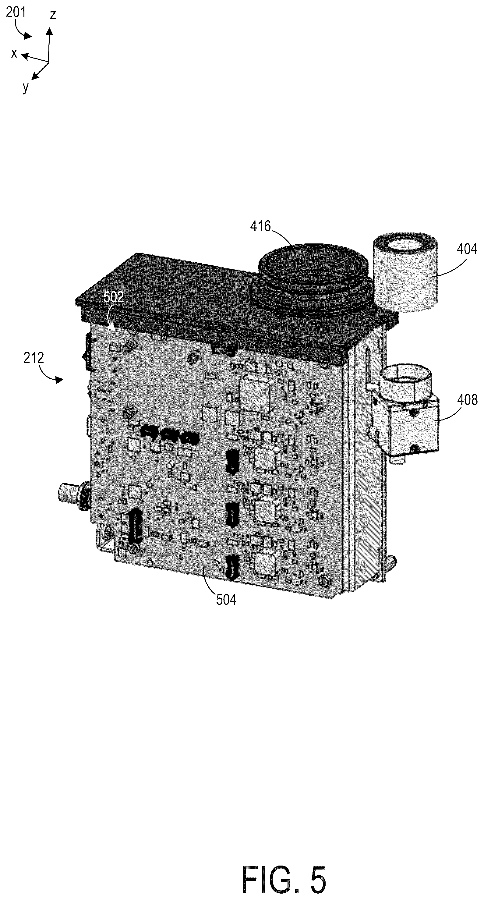 Patent US12157125 Figure 5 – Microplate holder for imaging system