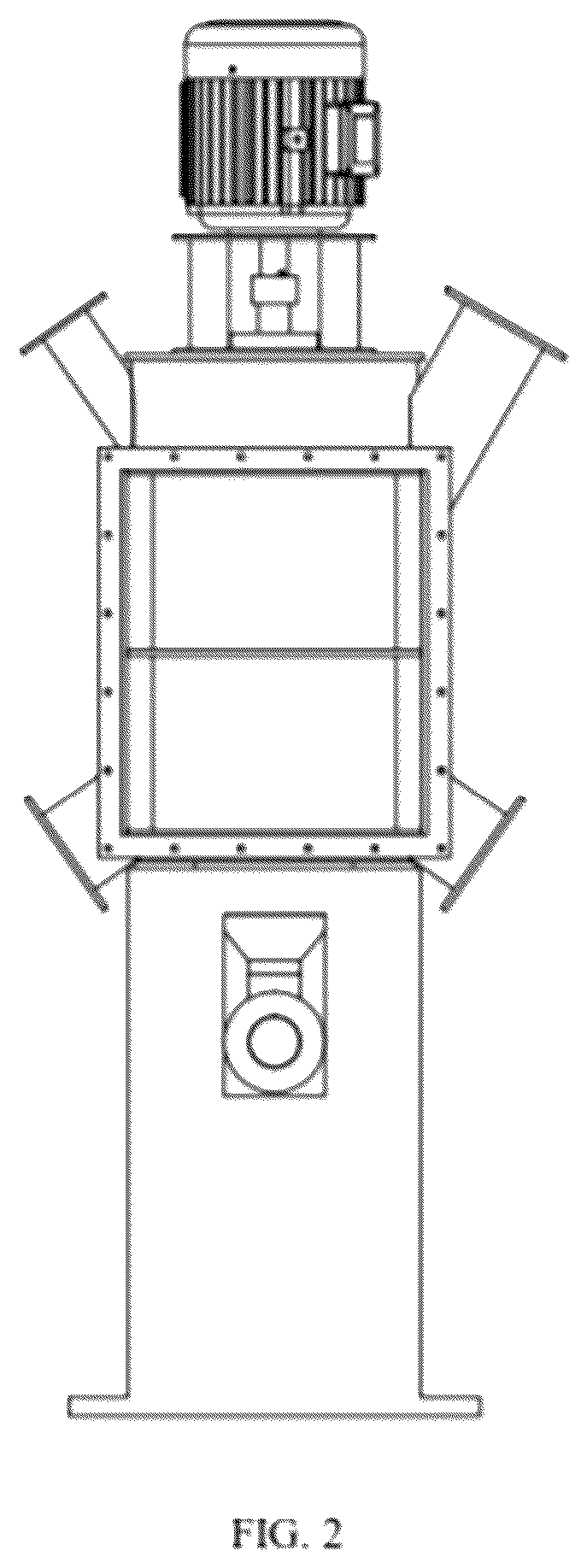 Patent US12157127 Figure 2 – Energy-saving double-bearing vertical grinding mill for dry grinding and shaping