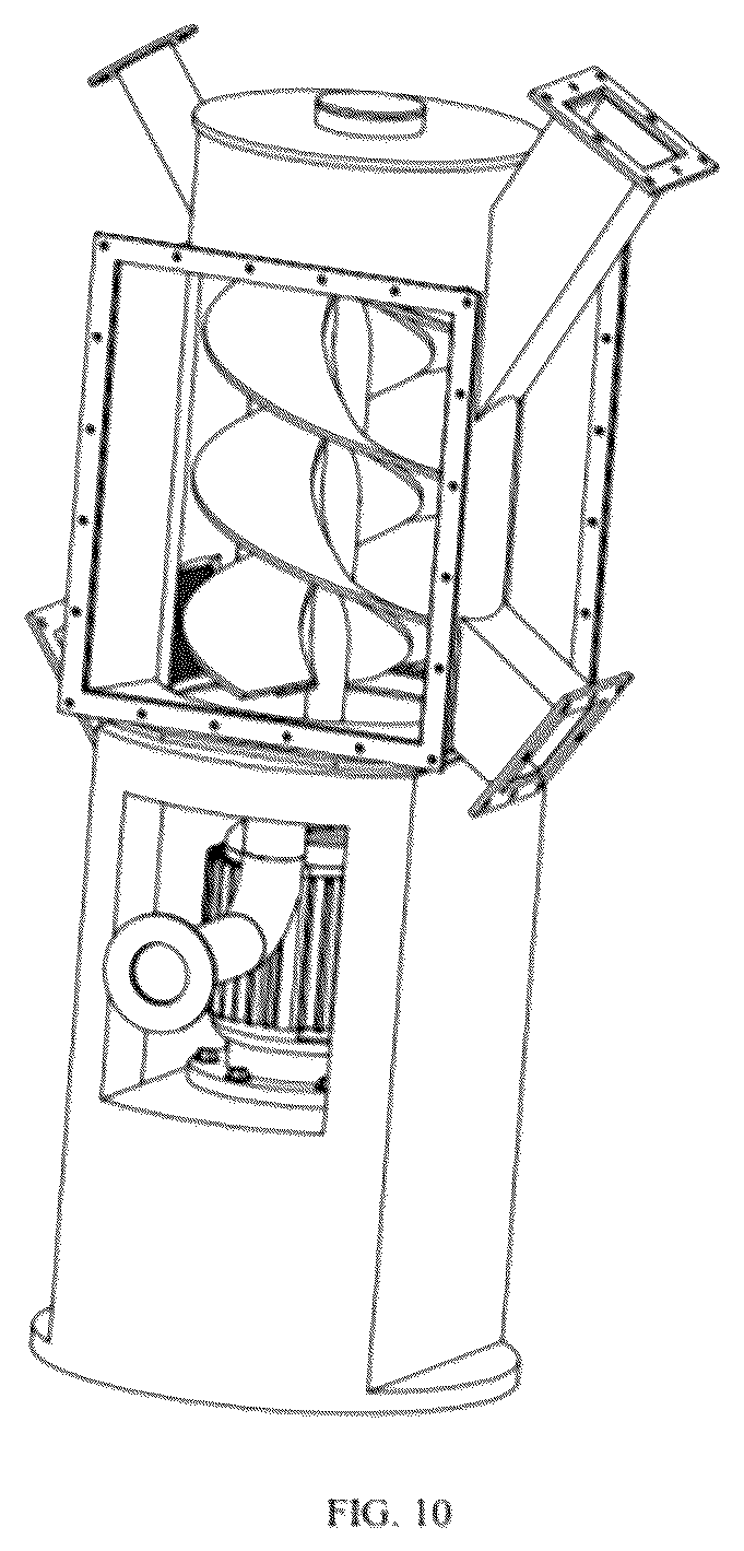 Patent US12157127 Figure 10 – Energy-saving double-bearing vertical grinding mill for dry grinding and shaping
