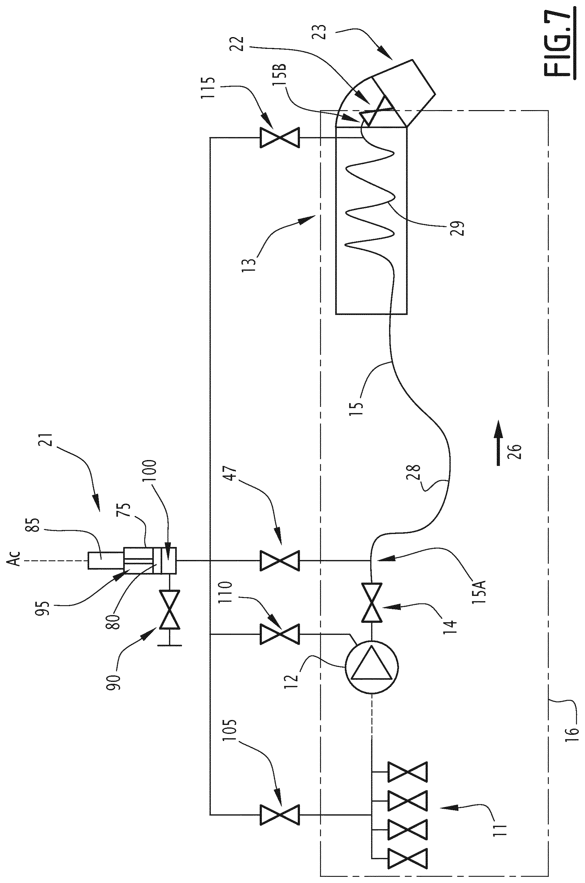 Patent US12157133 Figure 5 – Fluid spraying facility and method for moving an associated fluid