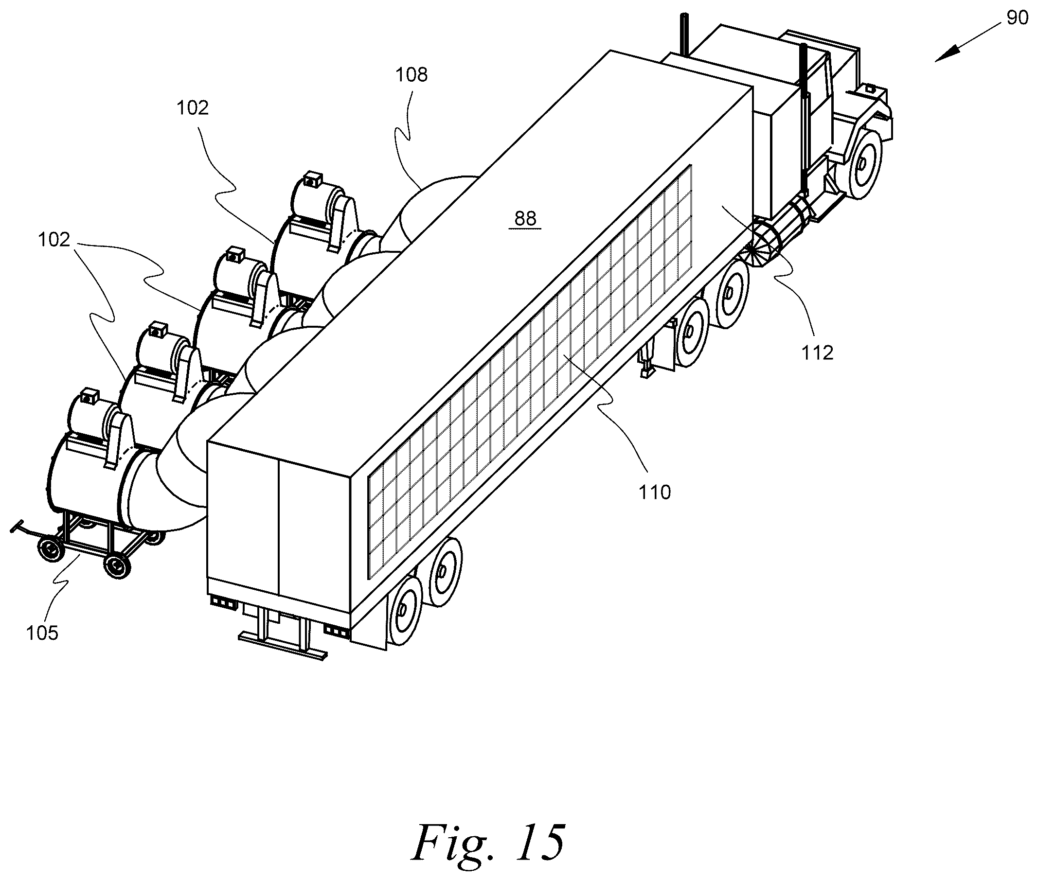 Patent US12157134 Figure 19 – Portable variable volume paint spray enclosure and air scrubber; method for constructing a paint spray enclosure and air scrubber