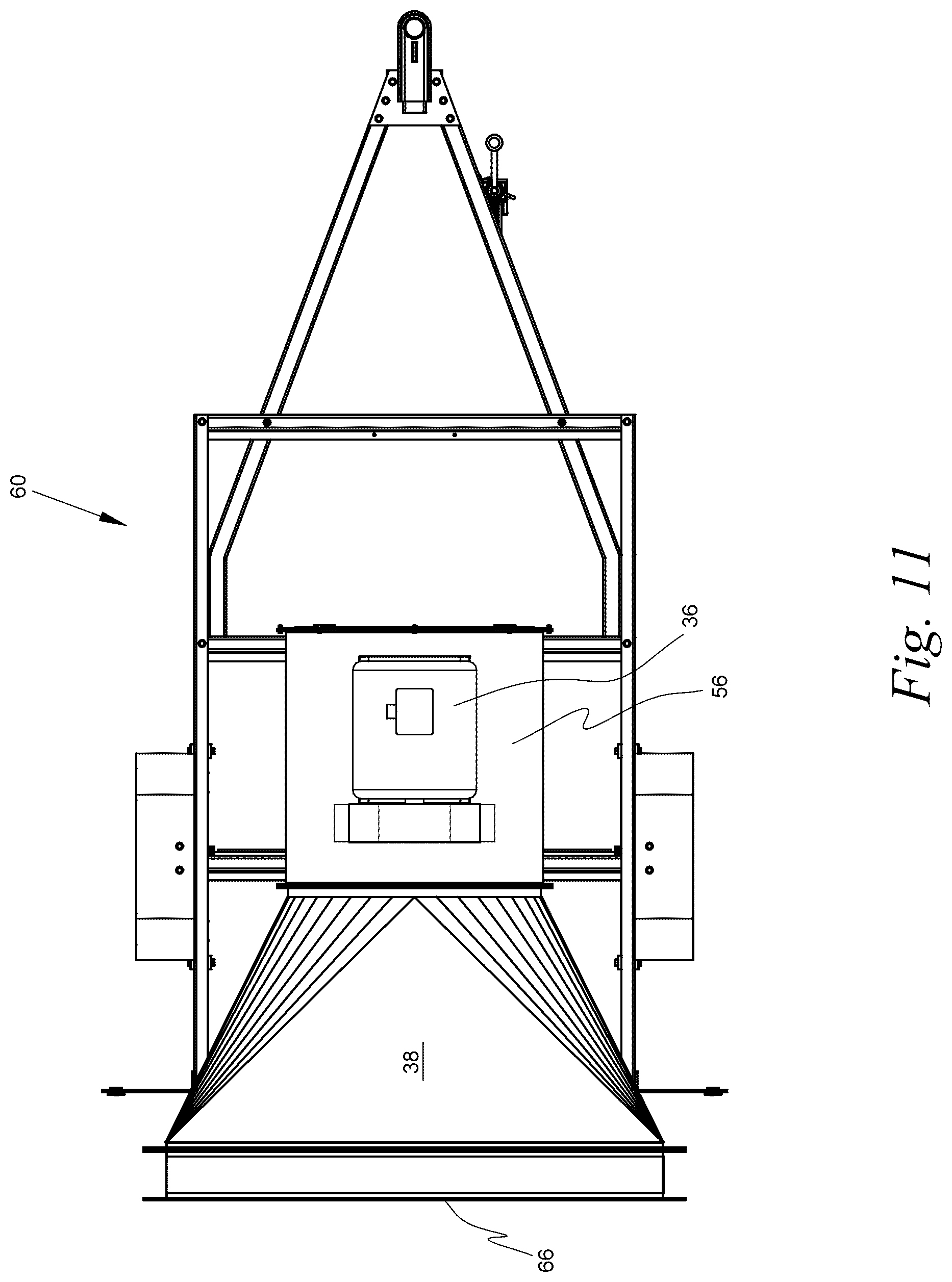 Patent US12157135 Figure 15 – Portable variable volume paint spray enclosure and air scrubber; method for constructing a paint spray enclosure and air scrubber