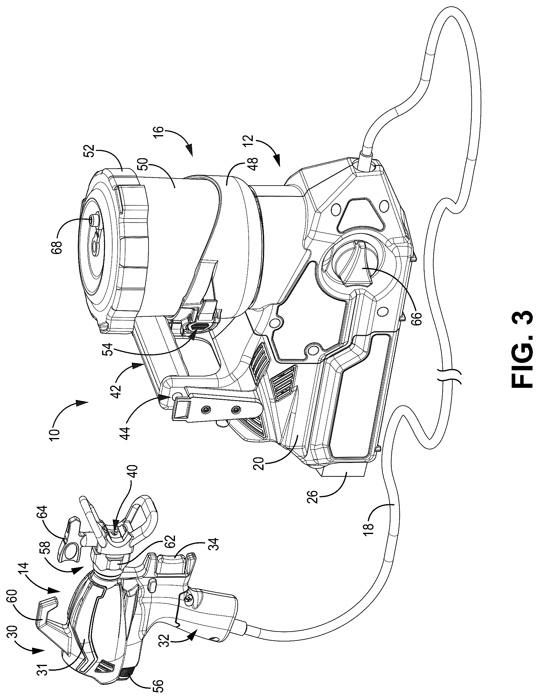 Patent US12157138 Figure 3 – Fluid sprayer